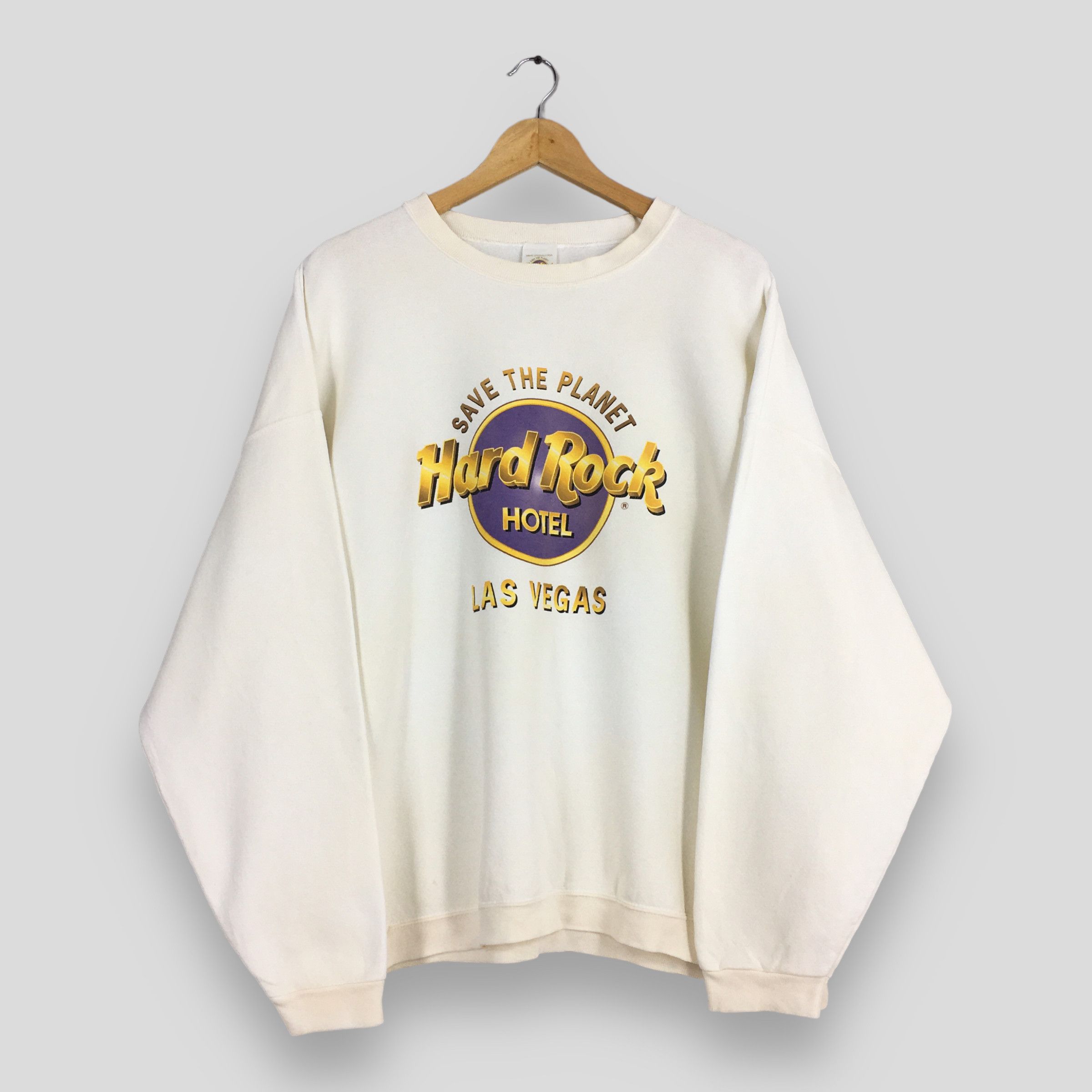 Hard Rock Cafe × Vintage Vintage 90’s Hard Rock Cafe Las Vegas Usa Sweatshirt XLarge Size US XL / EU 56 / 4 - 1 Thumbnail