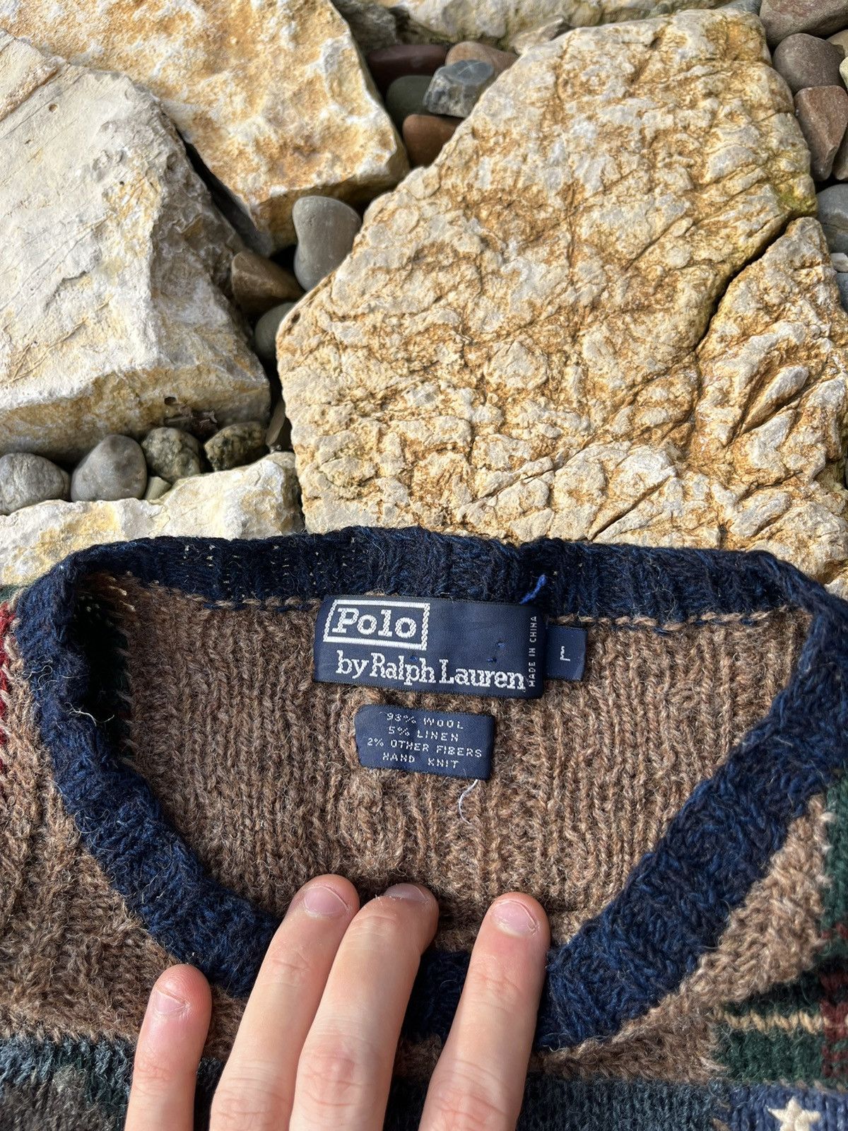 Ralph Lauren Vintage Polo Ralph Lauren 90s sweater hand knit ski kanye Size US L / EU 52-54 / 3 - 17 Thumbnail