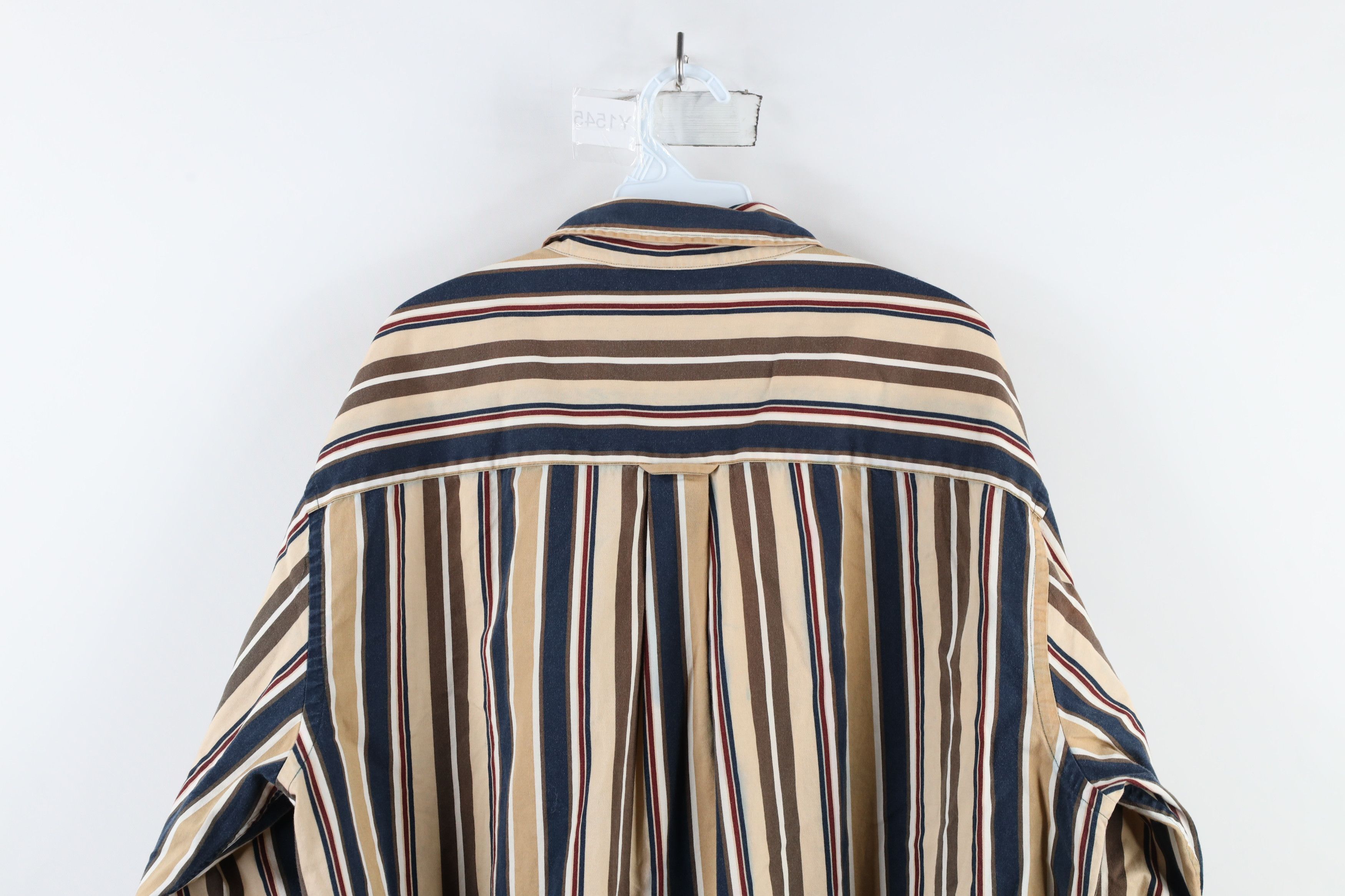 Vintage Vintage 90s Streetwear Striped Collared Button Down Shirt Size US XL / EU 56 / 4 - 15 Thumbnail