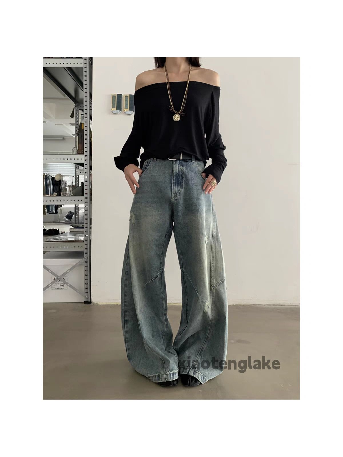Jean × Vintage Washed faded cleanfit yuppie bootcut flared y2k jeans Size US 28 / EU 44 - 4 Thumbnail