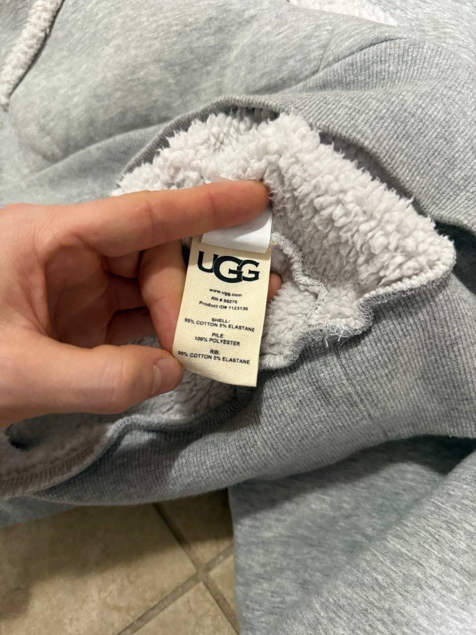 Telfar × Ugg UGG x TELFAR Shearling Hoodie - Grey size M logo Pom poms Size US M / EU 48-50 / 2 - 6 Thumbnail