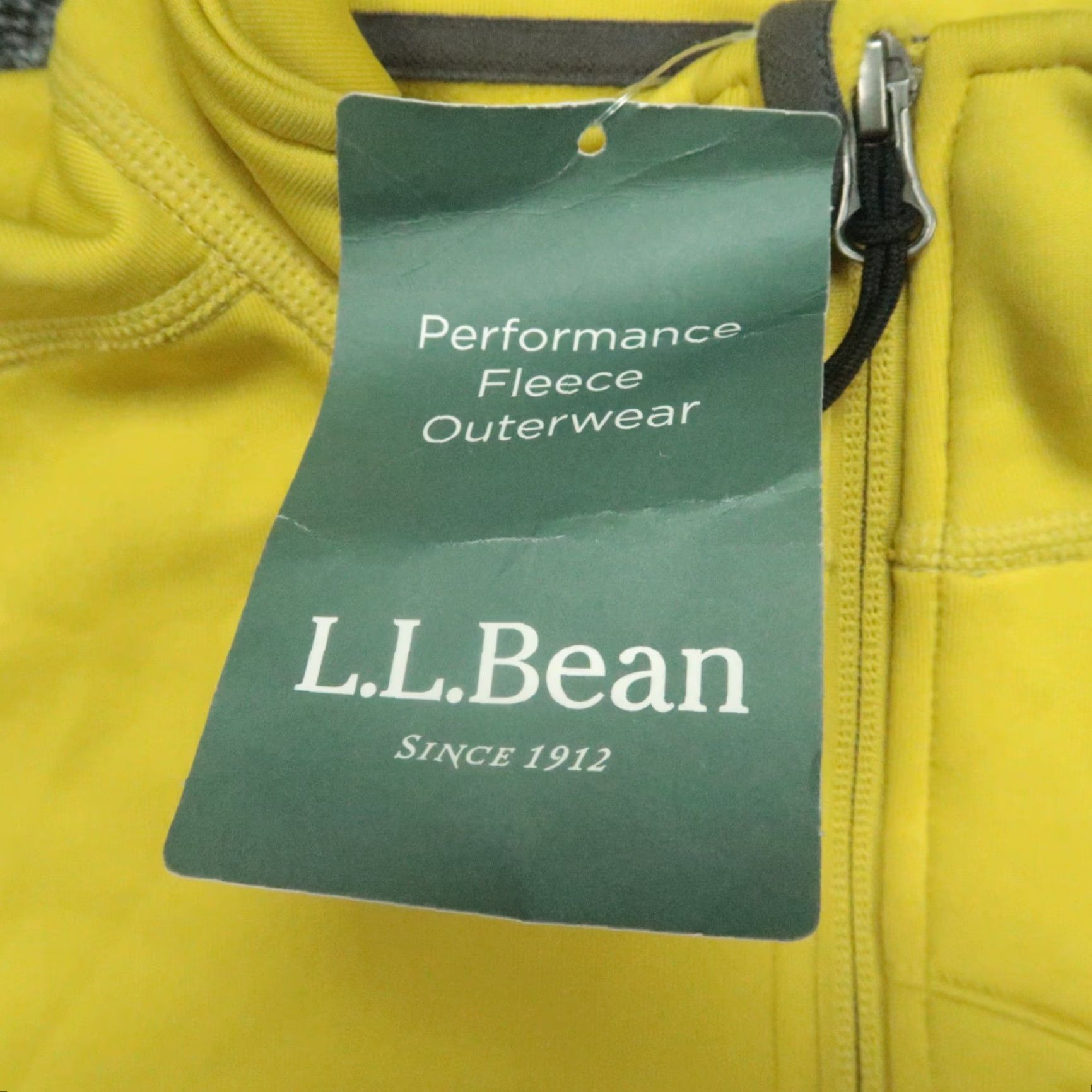 Vintage LL Bean Vest Men Large Tall Yellow Performance Fleece Full Zip Pockets NWT Size US L / EU 52-54 / 3 - 3 Thumbnail