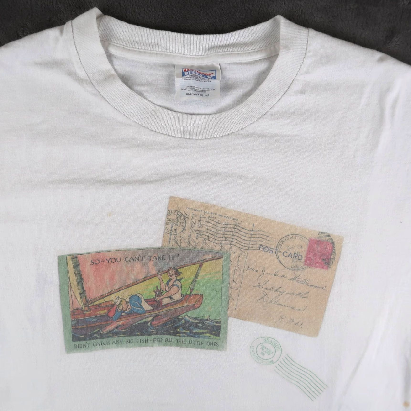 Vintage VINTAGE Art Sport 90s T-Shirt White Adult Large Solid Crew Neck Golfing Mens Size US L / EU 52-54 / 3 - 5 Thumbnail