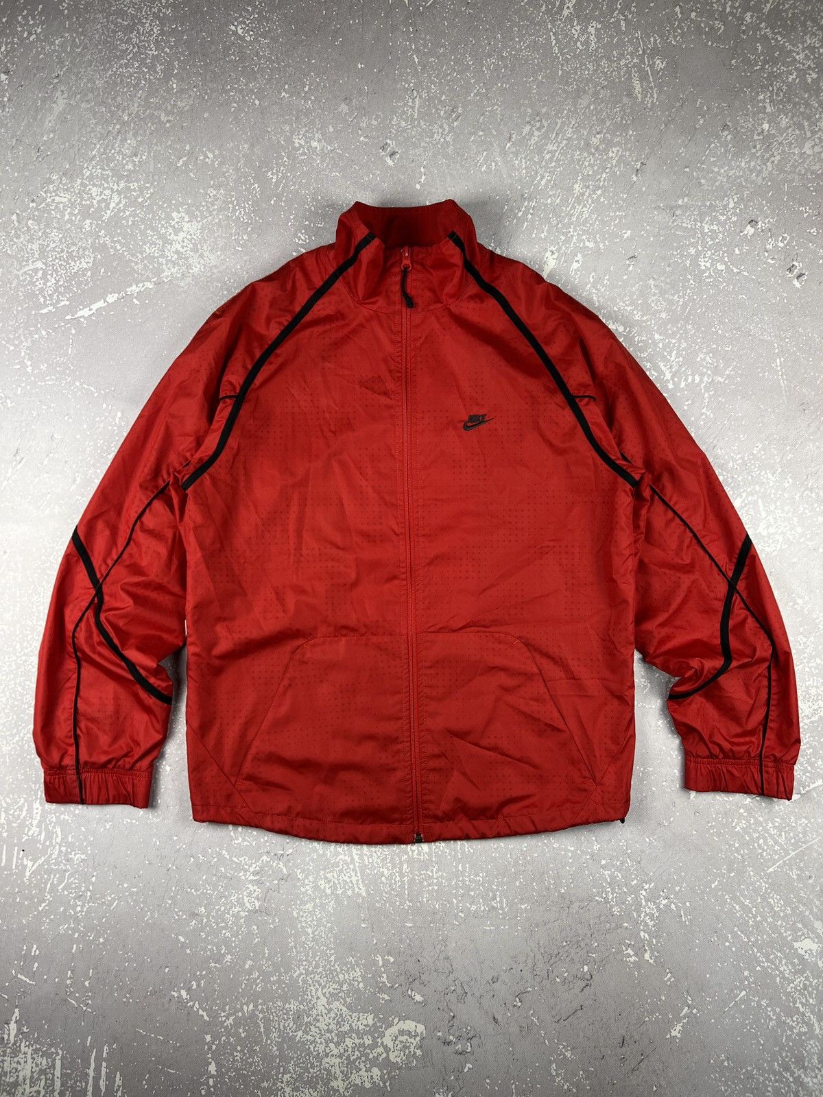 Nike Vintage Y2K Nike Air Track Top Wind Nylon Jacket Mens S Red Size US S / EU 44-46 / 1 - 1 Thumbnail