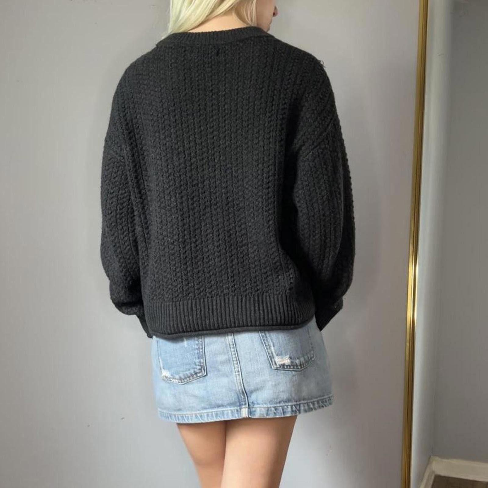 Other Grungey charcoal grey knit sweater Size XS / US 0-2 / IT 36-38 - 6 Thumbnail