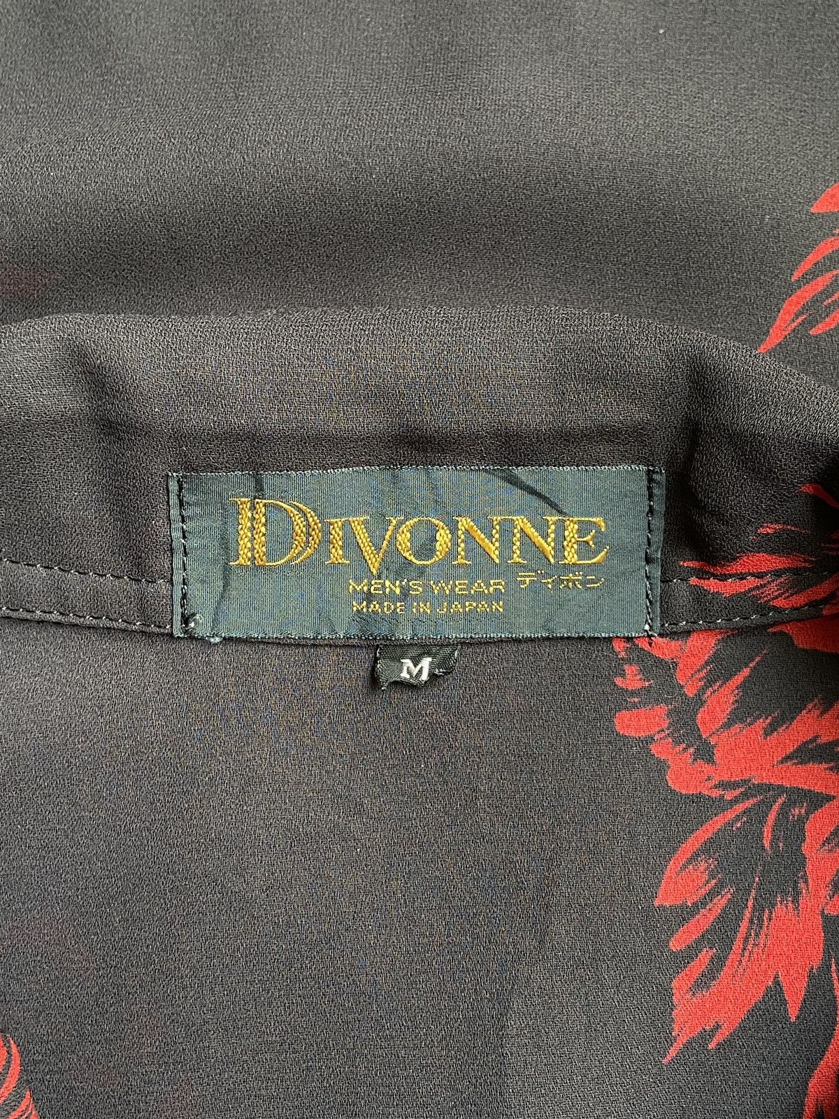 Designer × Japanese Brand DIVONNE Black Motive Shirt Size US S / EU 44-46 / 1 - 12 Thumbnail