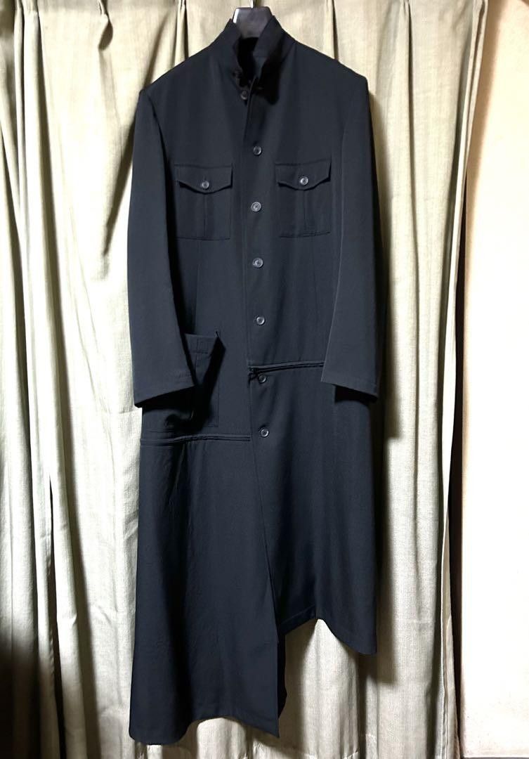 Yohji Yamamoto POUR HOMME 19aw Wool gabardine stand collar zip coat Size US L / EU 52-54 / 3 - 2 Thumbnail