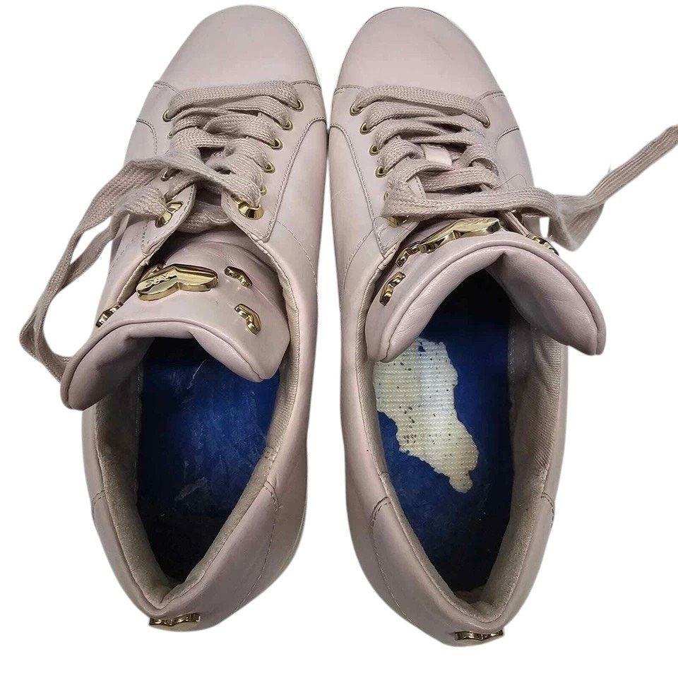 Michael Kors MICHAEL KORS Mindy Leather Sneakers Applicated Hearts 9 M Size US 9 / IT 39 - 12 Thumbnail