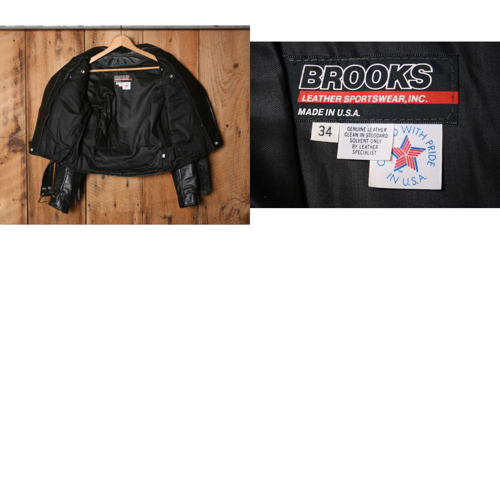 Brooks VINTAGE Brooks Black Leather Fringe Motorcycle Jacket Womens Sz. 34 Size XXS / US 00 / IT 34 - 9 Thumbnail