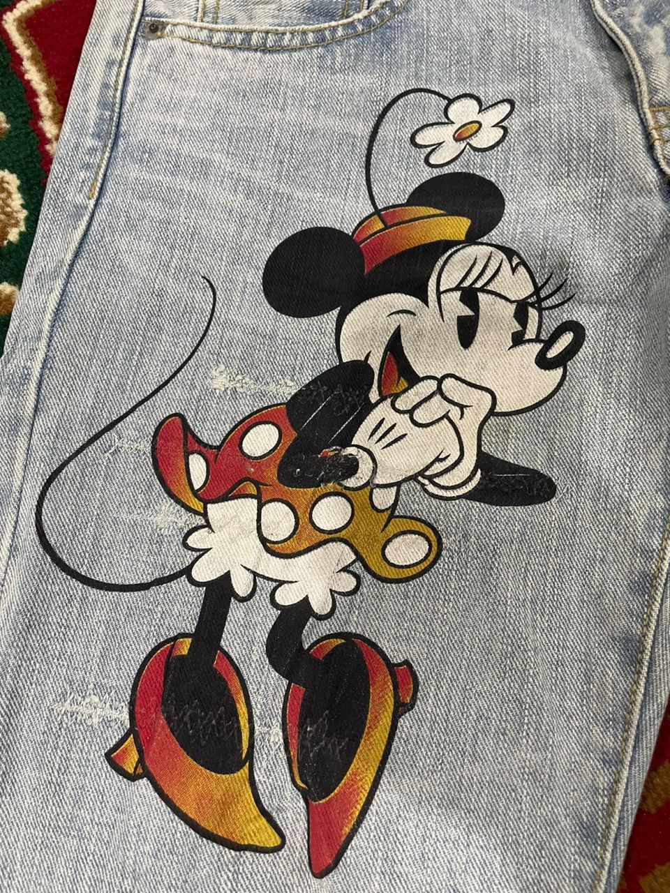 If Six Was Nine × Le Grande Bleu (L.G.B.) Disney x International World Jeans Japan Painter Minnie Jean Size US 32 / EU 48 - 23 Thumbnail