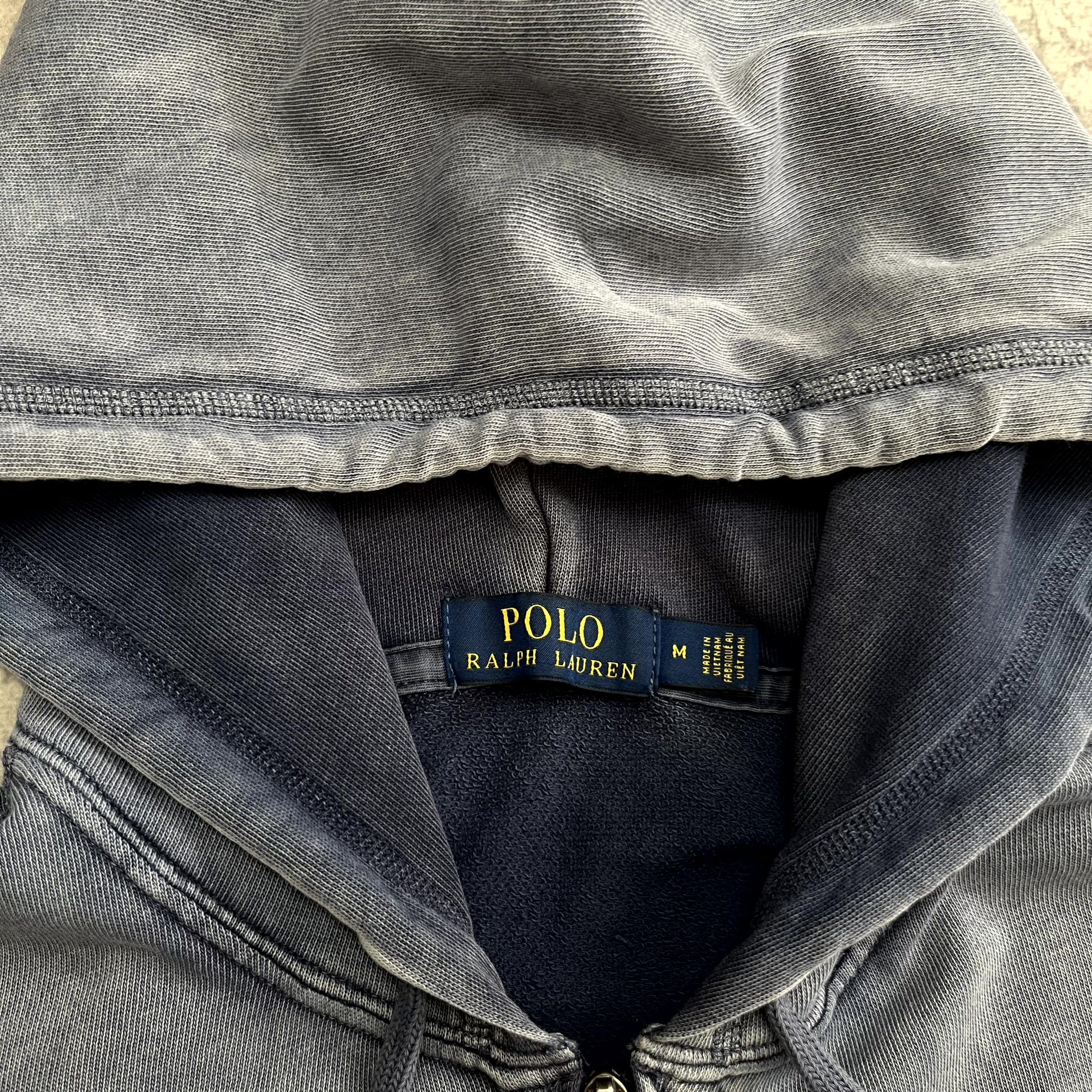 Polo Ralph Lauren Polo Ralph Lauren Mens Hoodie Full Zip Gray Faded Size M Size US M / EU 48-50 / 2 - 7 Thumbnail