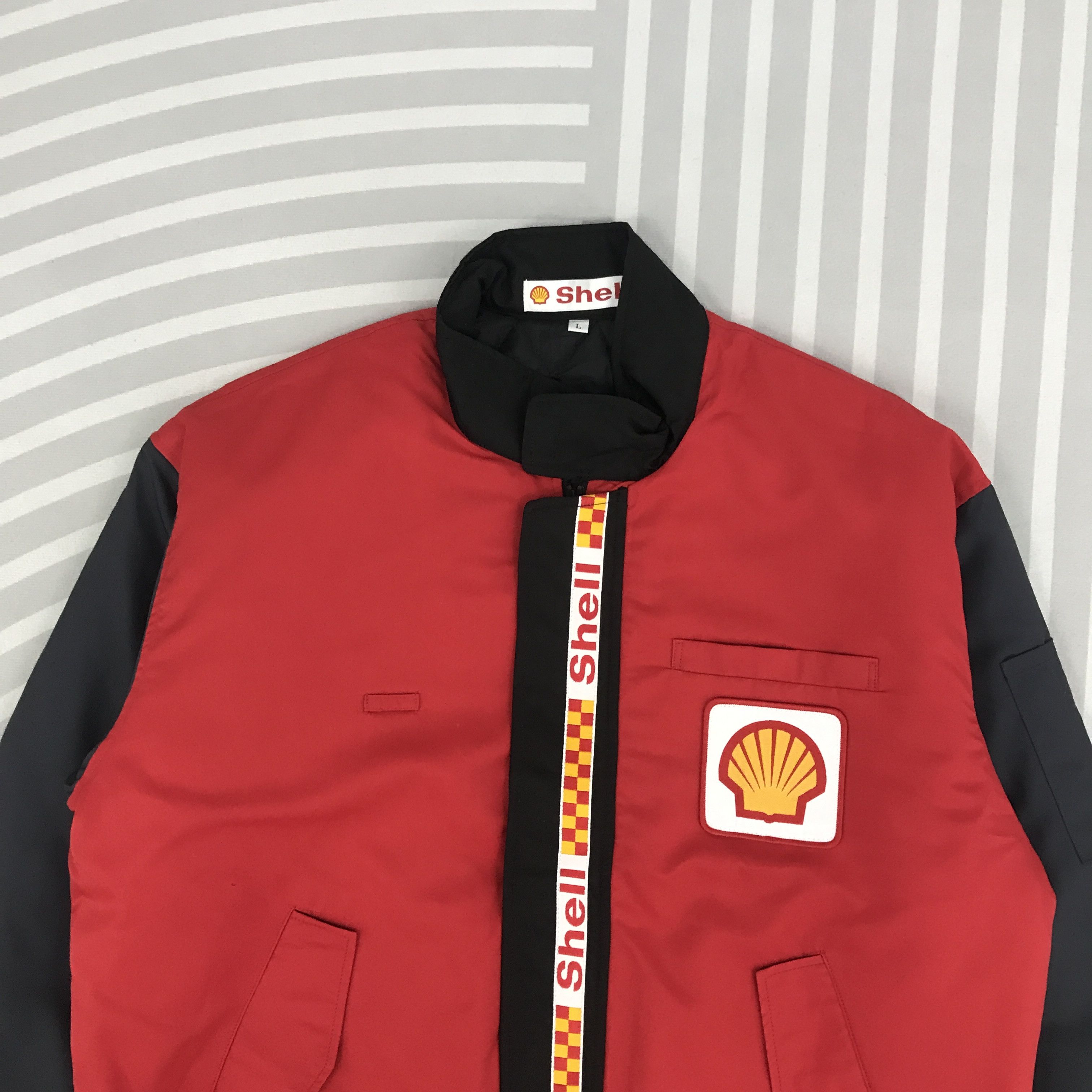 Japanese Brand × Vintage Vintage Shell Oil Brand racing zipper jacket Size US M / EU 48-50 / 2 - 2 Thumbnail
