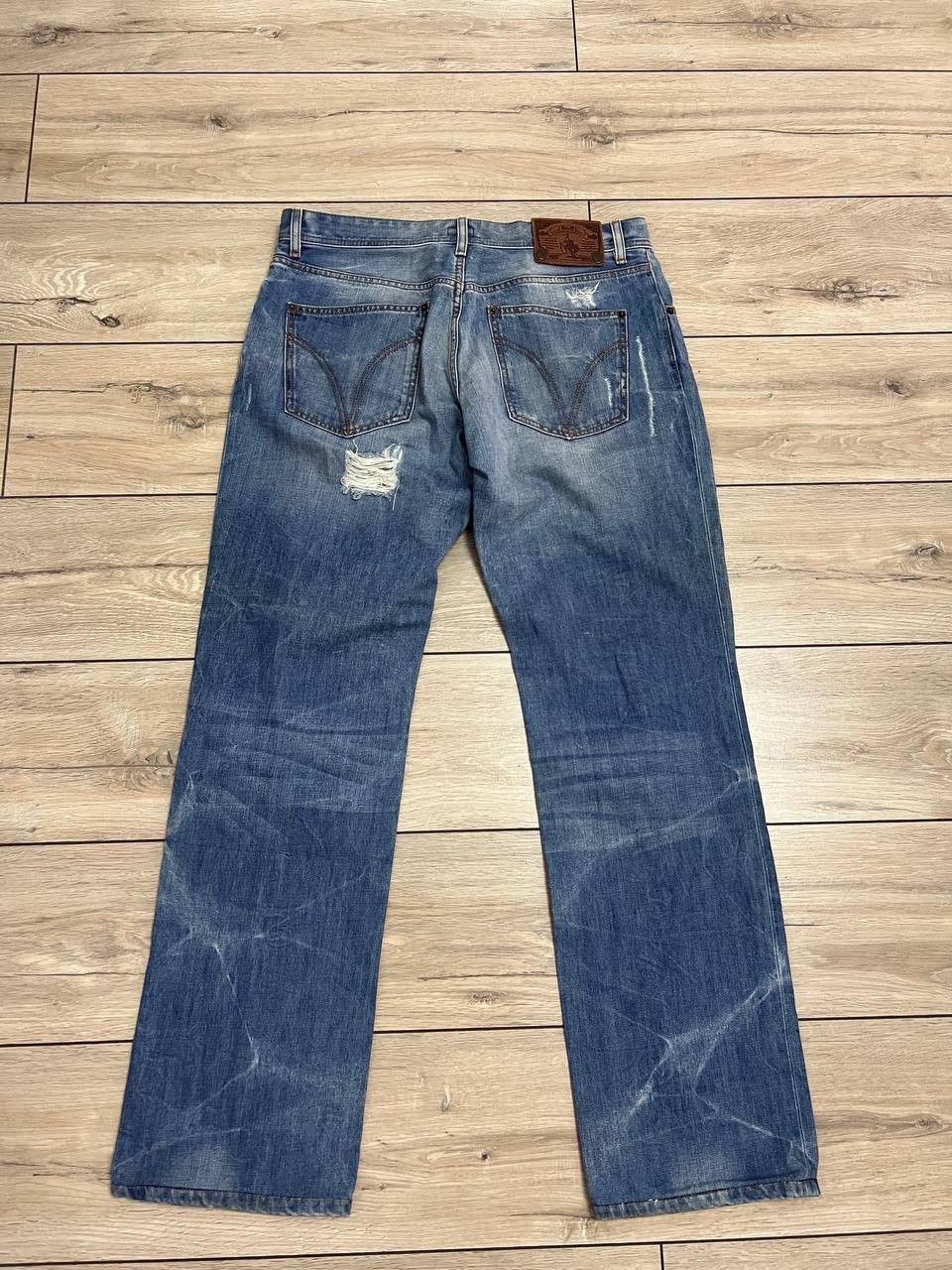 Dolce & Gabbana Dolce & Gabbana D&G Leader Distressed Jeans Ripped Denim Y2K Size US 35 - 4 Thumbnail