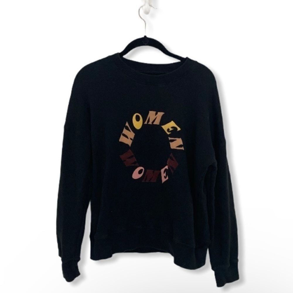 Madewell Miles by Madewell Black WOMEN WOMEN Graphic Sweatshirt Size Size M / US 6-8 / IT 42-44 - 2 Thumbnail