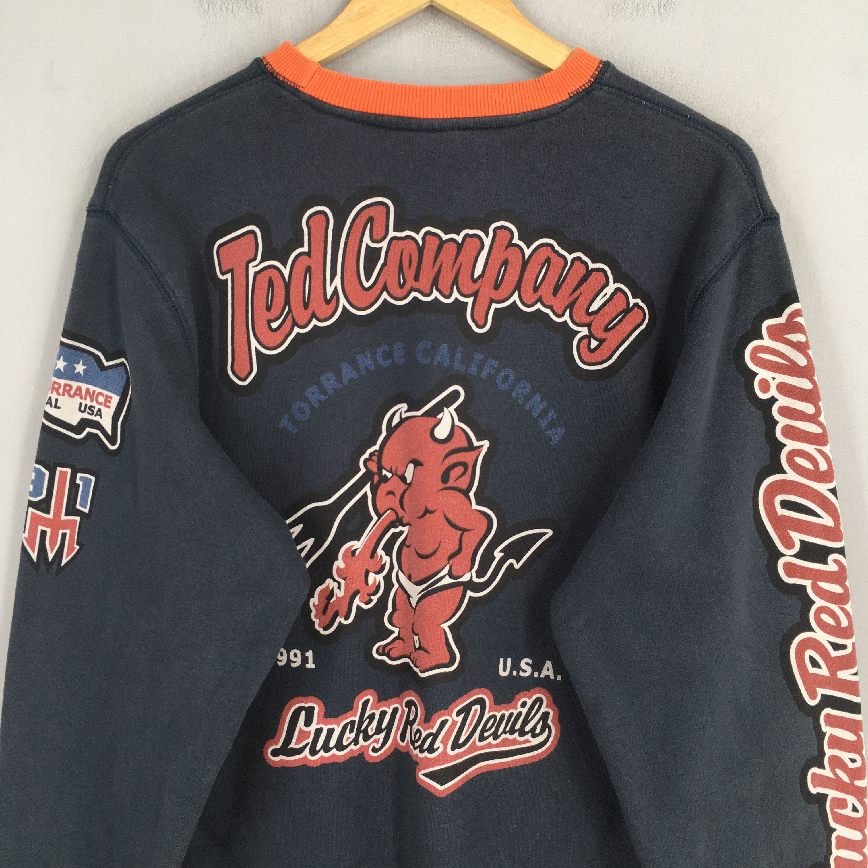 Vintage Vintage Ted Company California Blue Sweatshirt Medium Size US M / EU 48-50 / 2 - 9 Thumbnail