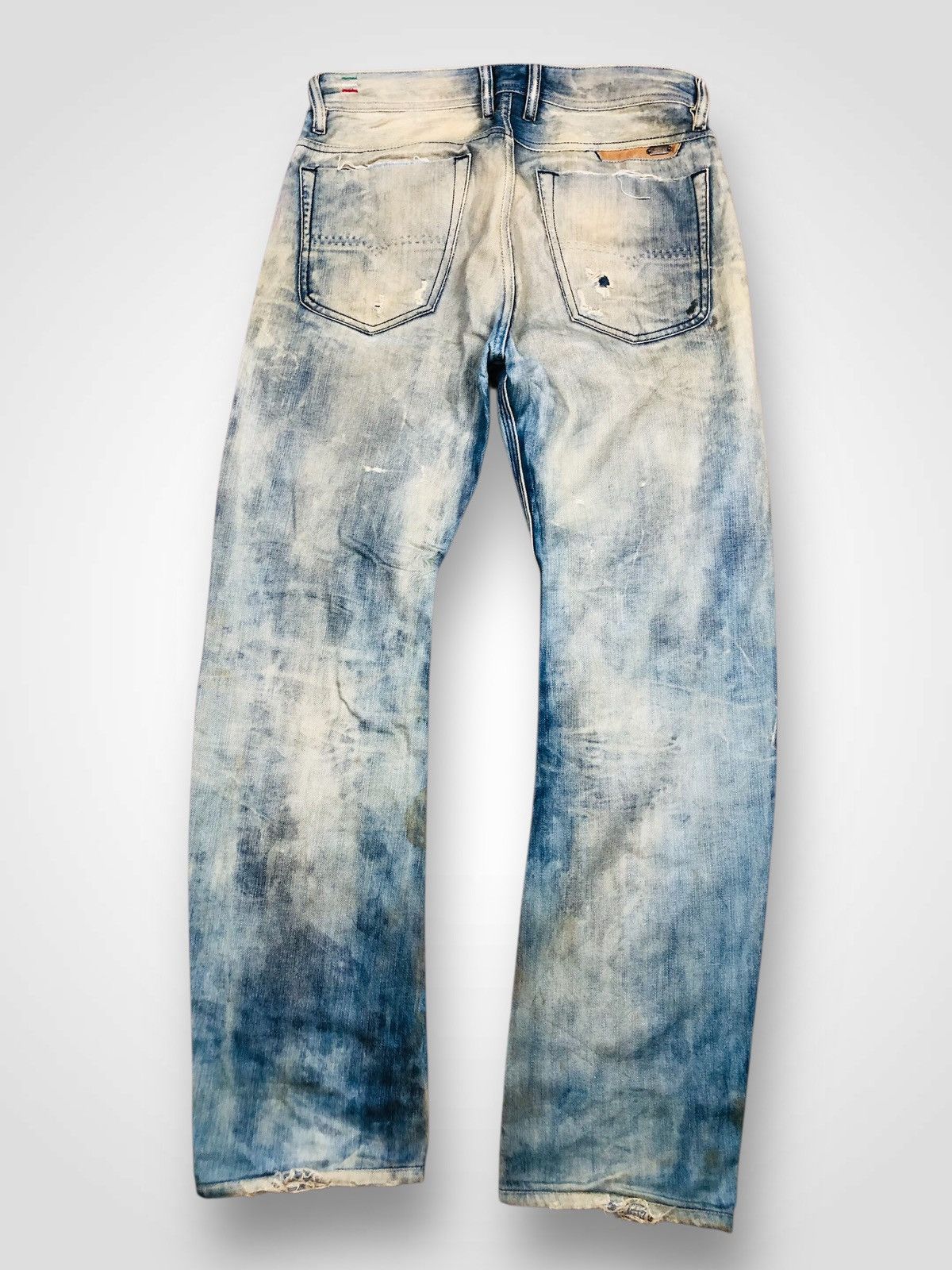 Diesel Diesal Industry Distress Jeans (36) Size US 28 / EU 44 - 2 Thumbnail