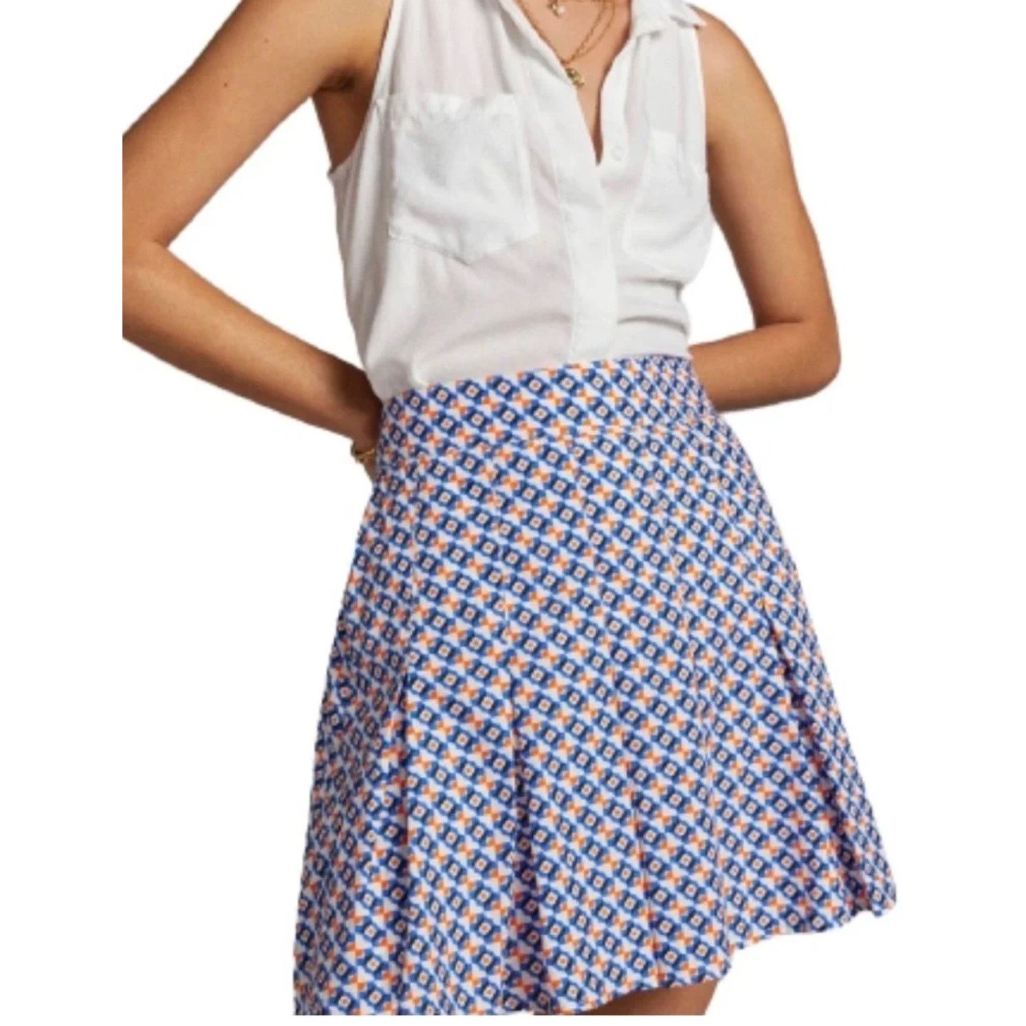 Anthropologie Maeve Size 4 Pleated Skirt Size 27" / US 4 / IT 40 - 2 Thumbnail