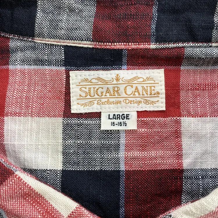 Sugar Cane Sugar Cane Half Button plaid Shirts Size US L / EU 52-54 / 3 - 4 Thumbnail