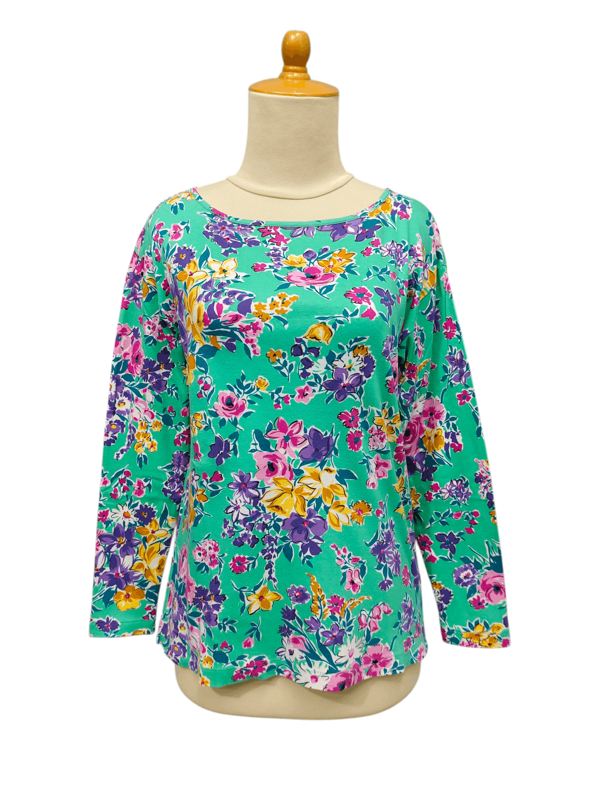 Kenzo 90s Kenzo Composition Flowers Graphic Long Sleeve Size M / US 6-8 / IT 42-44 - 1 Thumbnail