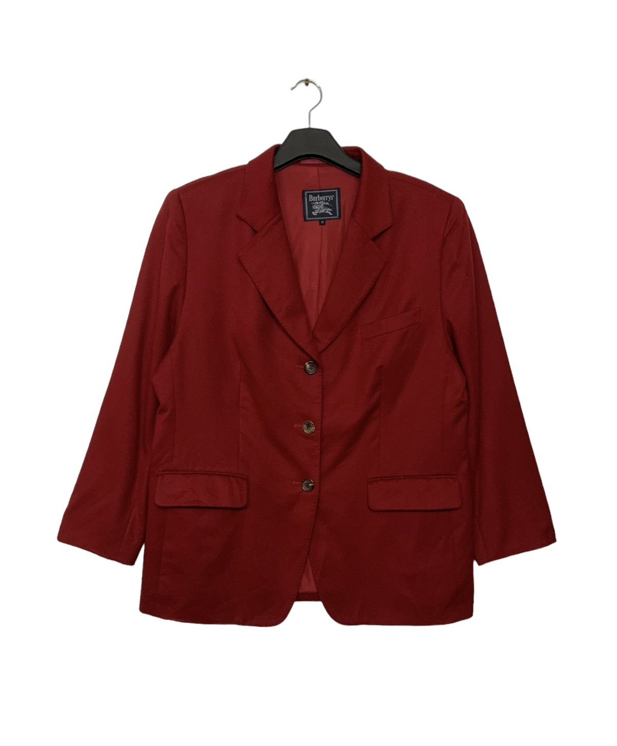 RARE VINTAGE 90'S BURBERRYS WOOL BLAZER RED COLOR