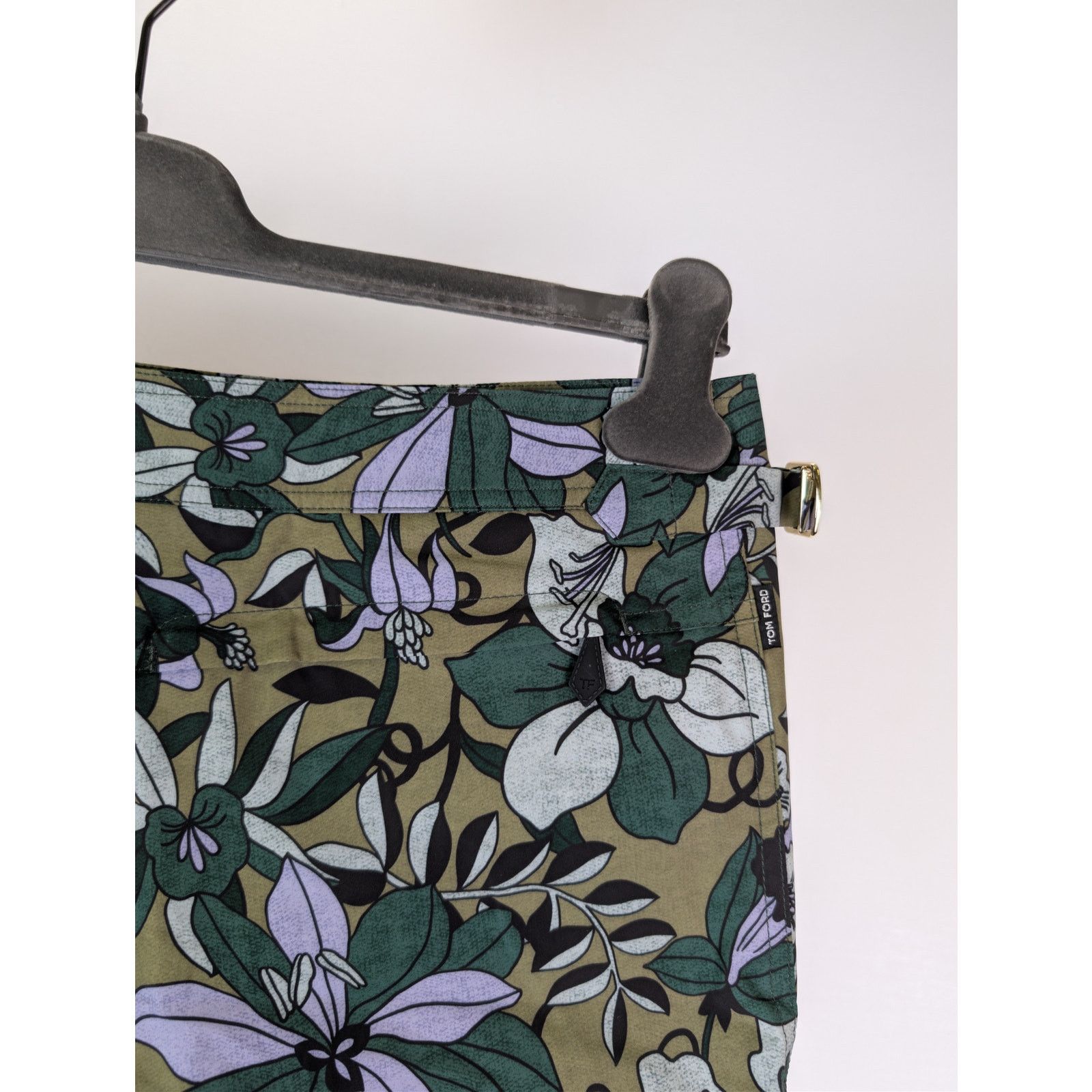 Tom Ford o1rshd1 Jungle Floral Swim Shorts in green Size US 34 / EU 50 - 13 Thumbnail