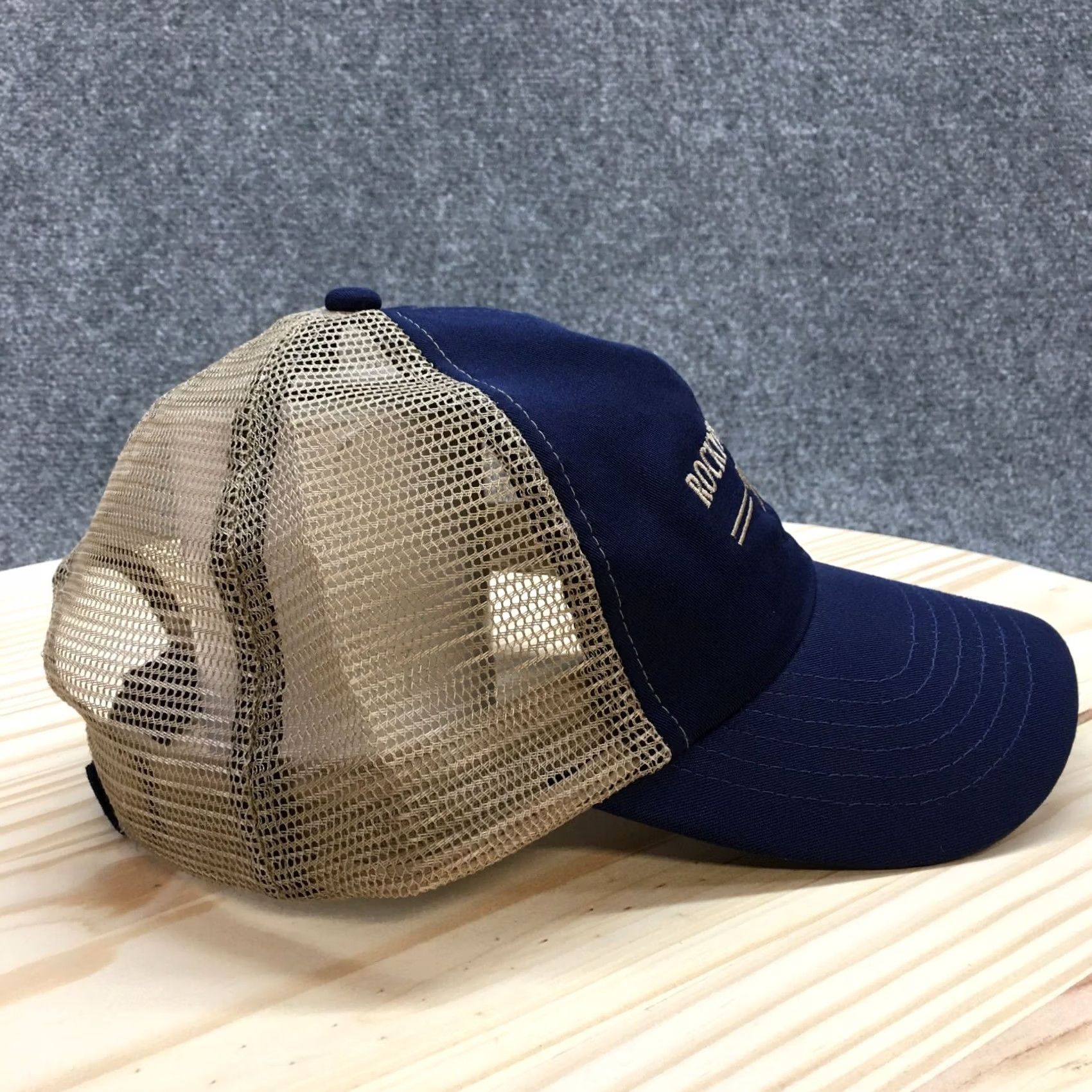 Vintage Rocky Mountain Trucker Hat Mens Blue OS Adjustable Curved Brim Embroidered Logo Size ONE SIZE - 5 Thumbnail