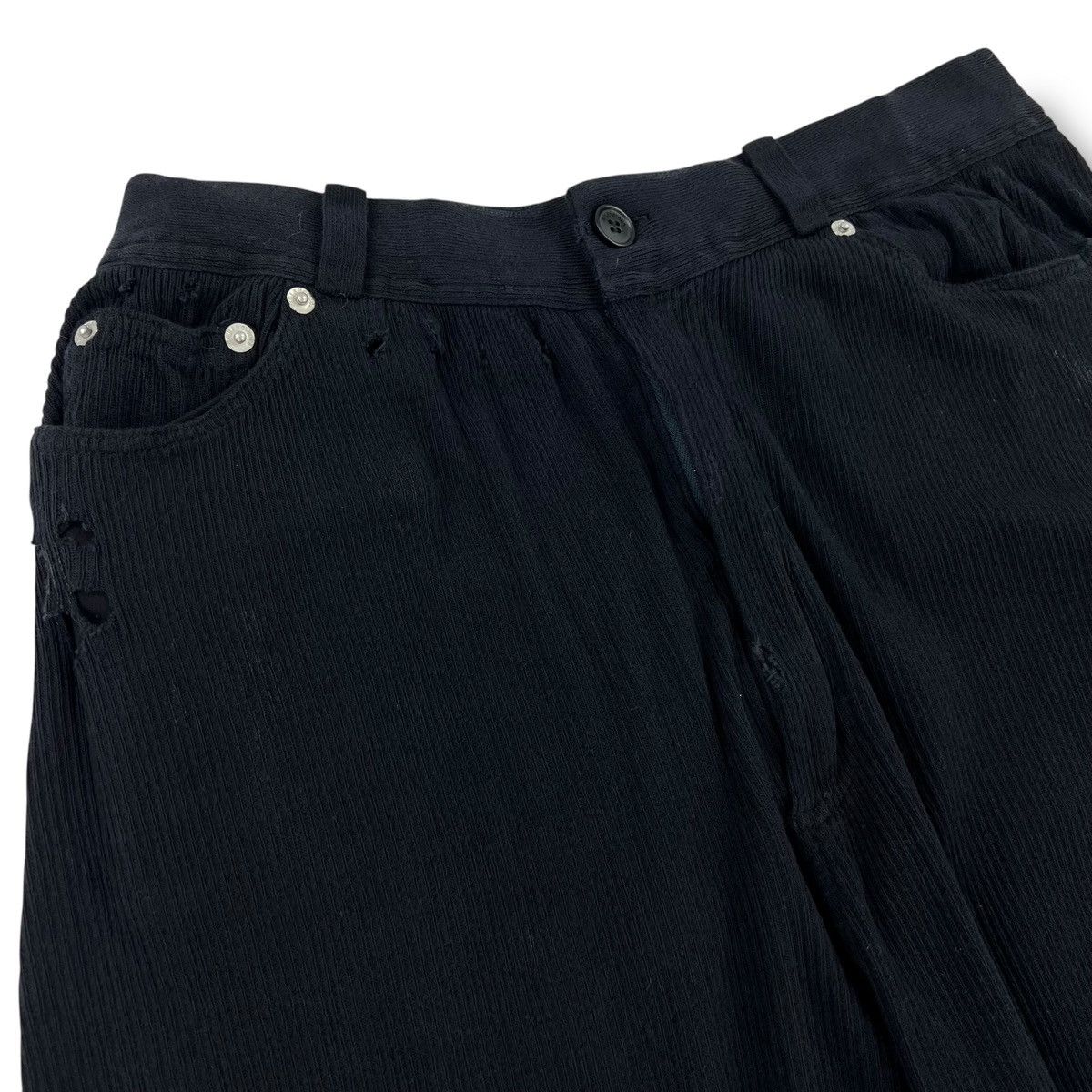 Balenciaga Balenciaga Bleached Cotton Rib Knit Pants Size US 28 / EU 44 - 3 Thumbnail