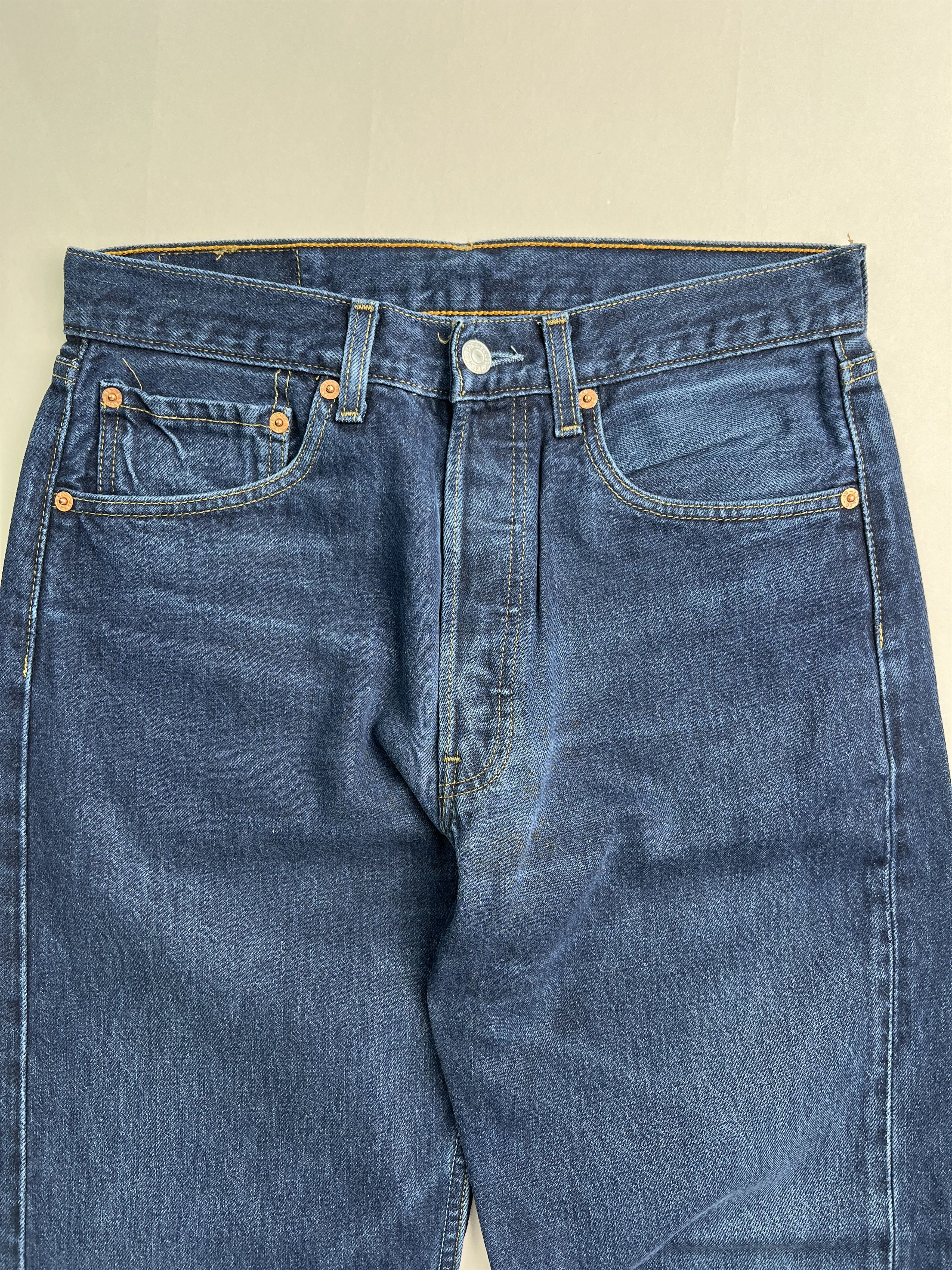 Levi's × Levi's Vintage Clothing × Vintage Levis 501 Vintage Dark Wash Jeans Made In Usa W31 Size US 31 - 2 Thumbnail