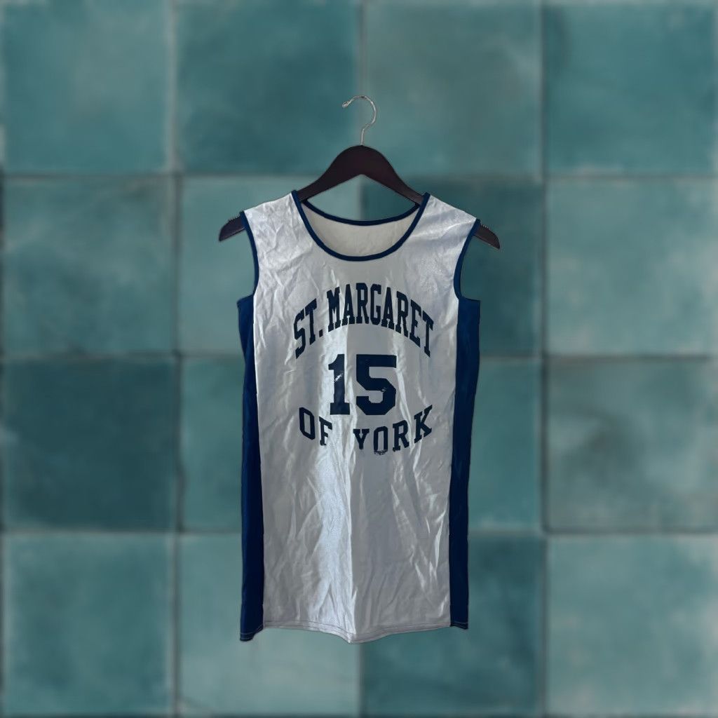 Vintage VINTAGE SMOY basketball jersey Mens S White Cobblestones Jersey 2000s Kawt? Size US S / EU 44-46 / 1 - 1 Thumbnail