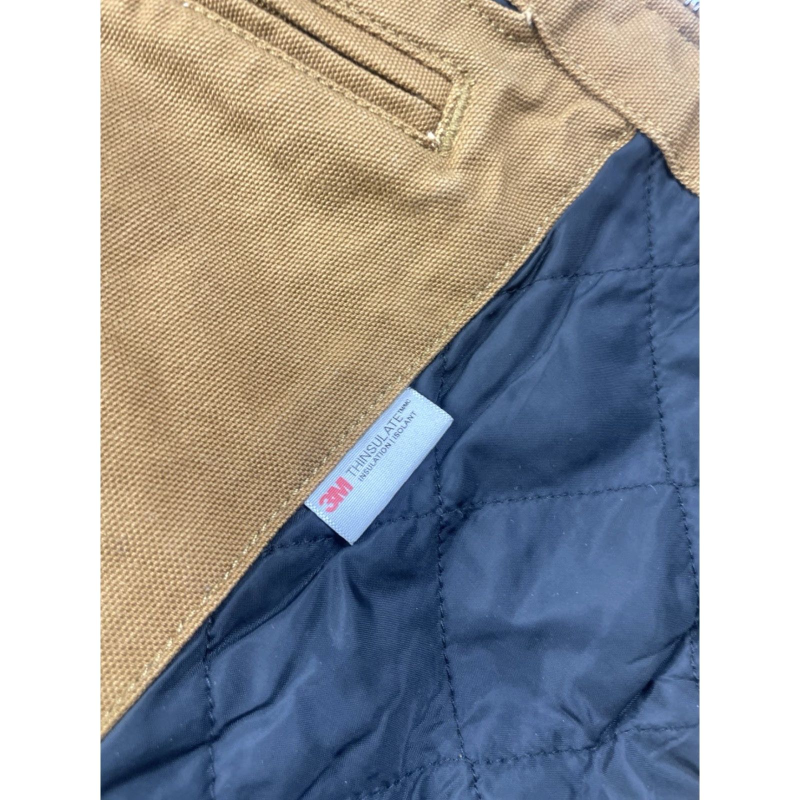 Carhartt Carhartt J130-W BRN 104053 Duck Active Jacket XL Brown Quilted Lined Women's Jacket Size XL / US 12-14 / IT 48-50 - 4 Thumbnail