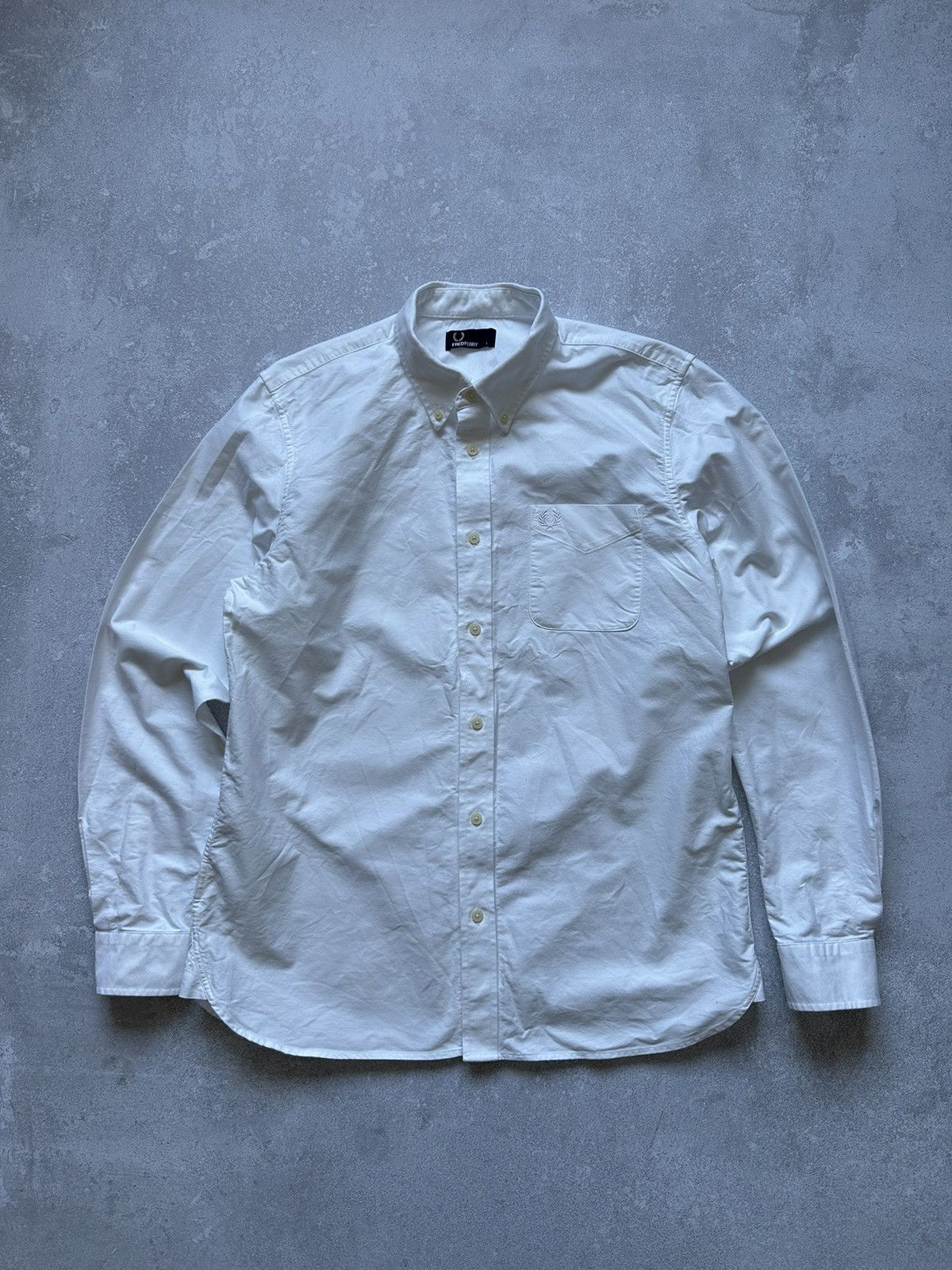 Designer × Fred Perry × Vintage Shirts button ups Fred Perry Vintage White size L Size US L / EU 52-54 / 3 - 1 Thumbnail