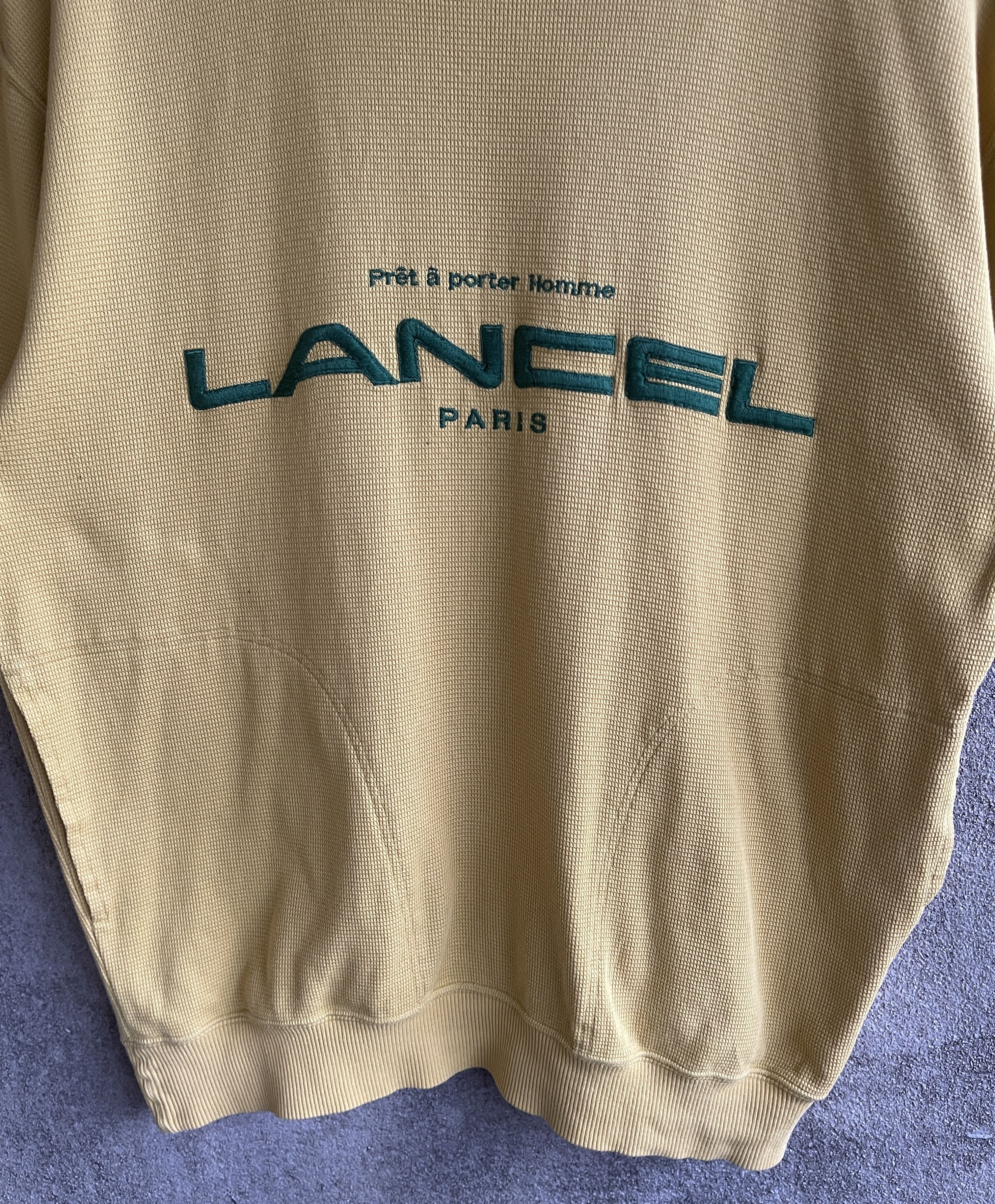 Lancel × Vintage Vintage’90s🔥LANCEL PARIS🔥Spell Out Embroidery Sweatshirt Size US M / EU 48-50 / 2 - 5 Thumbnail