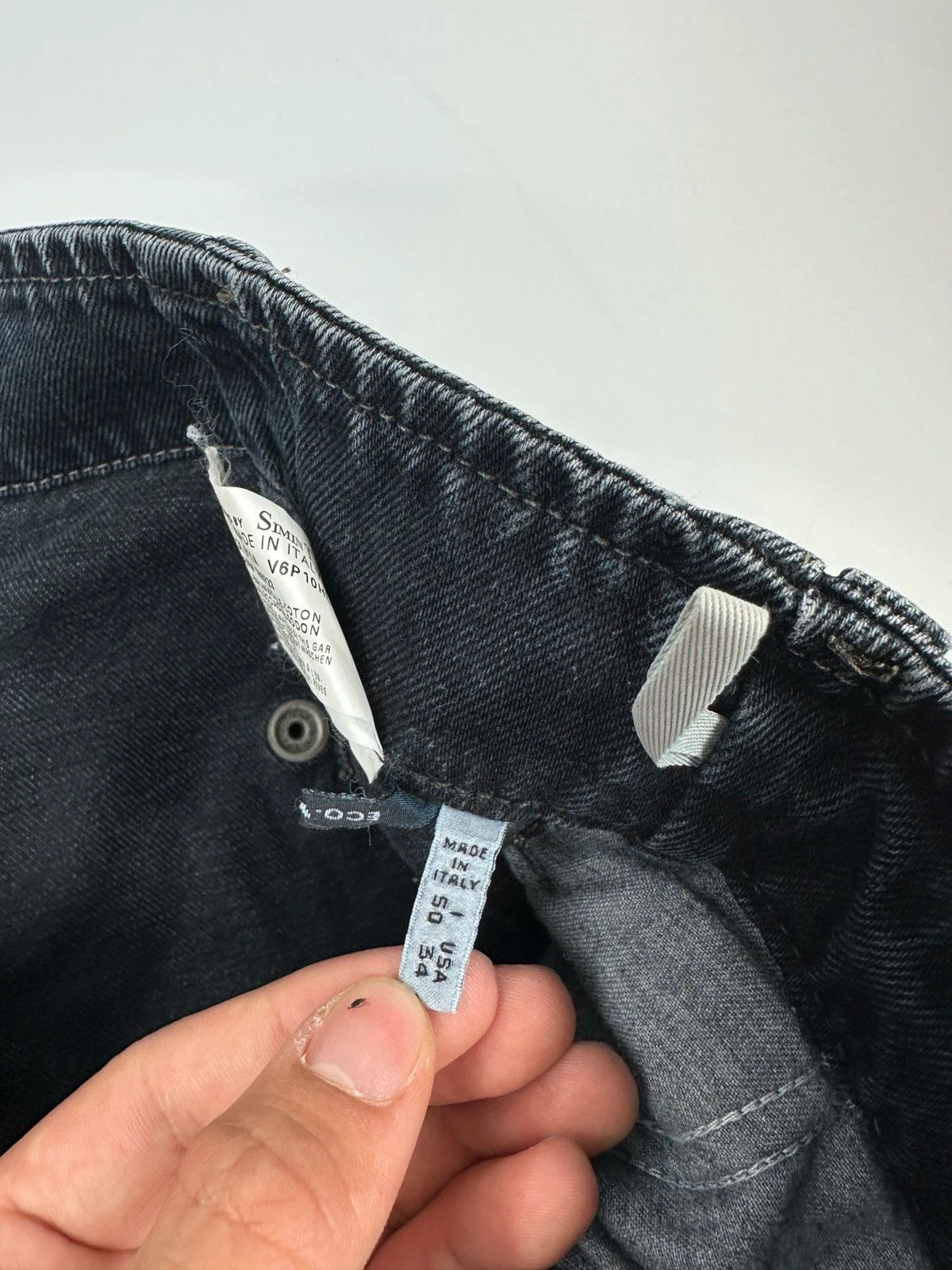 Armani Armani Jeans 00’s Black Indigo Carpenter Wide Legs Jeans Size US 32 / EU 48 - 11 Thumbnail