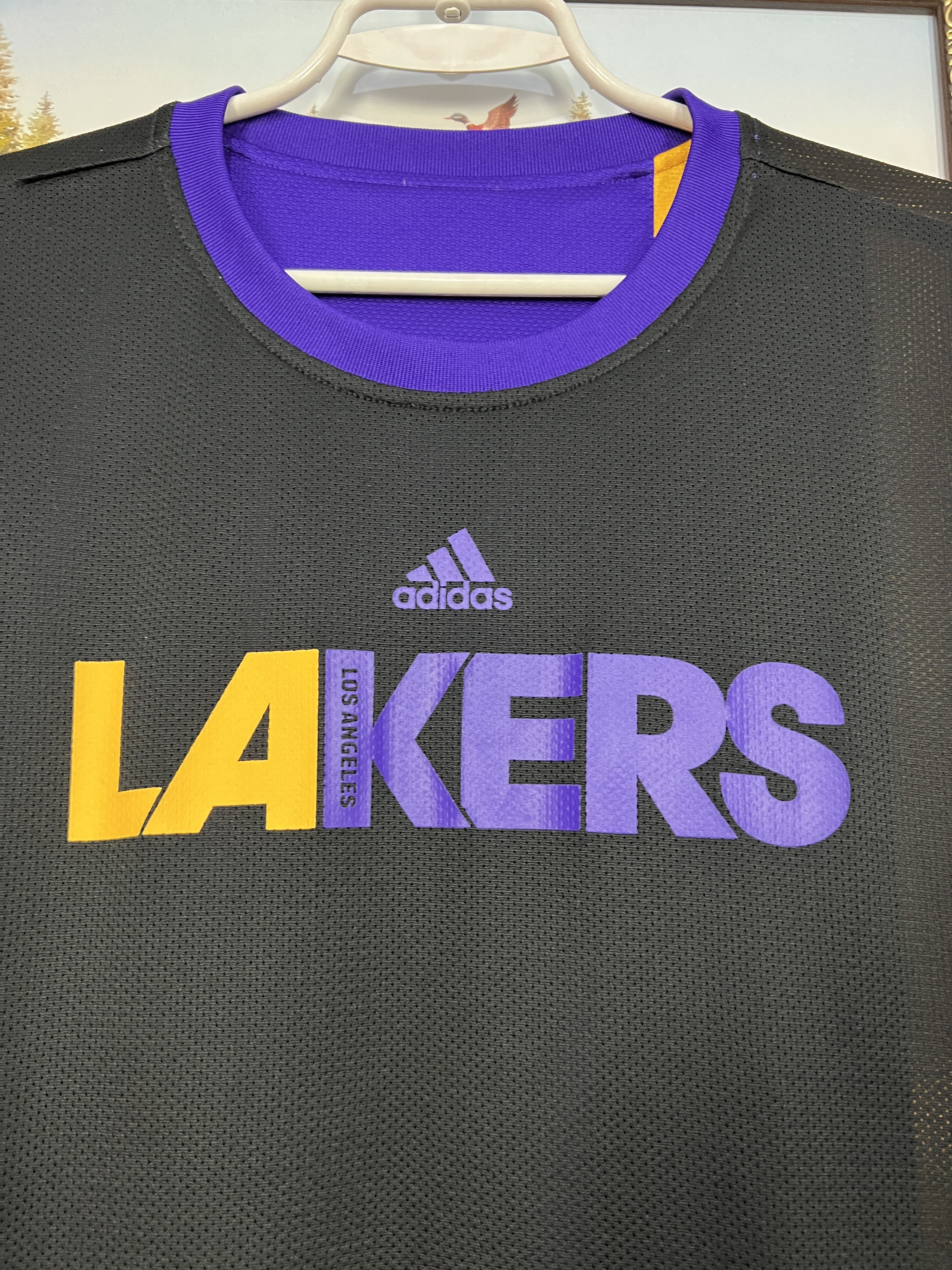 Adidas Vintage Adidas Warm Up Los Angeles Lakers Bryant Jersey Size US XXL / EU 58 / 5 - 18 Thumbnail