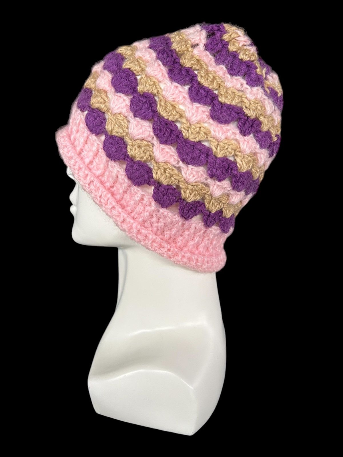 Japanese Brand × Kapital × Vintage Crochet Knitted Handmade Rare Beanie Hats ☠️☠️ Size ONE SIZE - 1 Thumbnail
