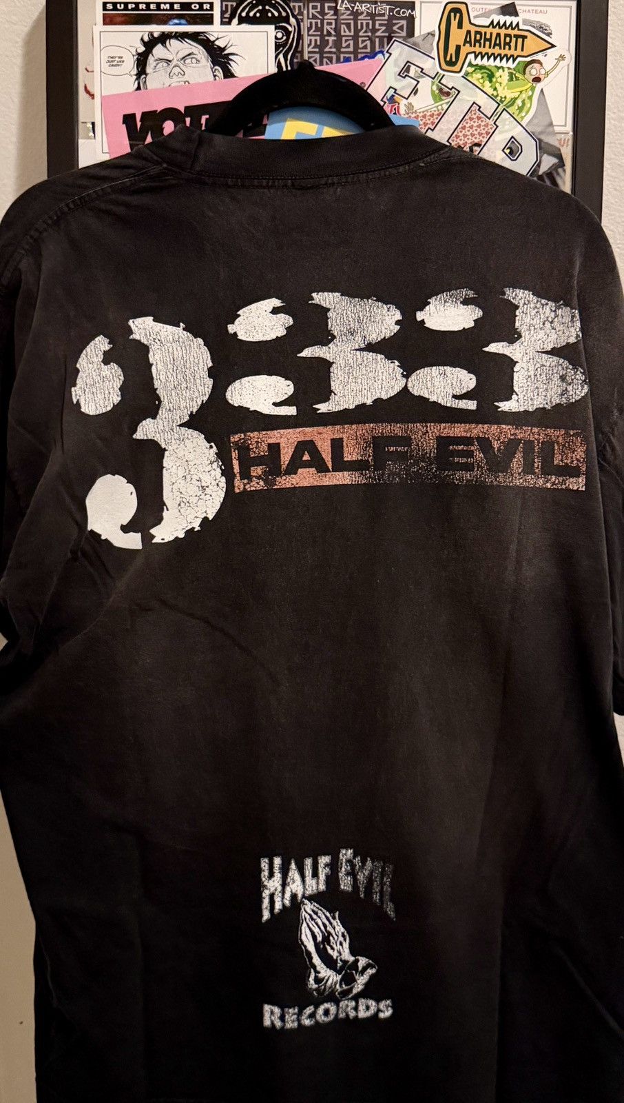 Half Evil Half Evil Records Tee. Size US L / EU 52-54 / 3 - 4 Thumbnail