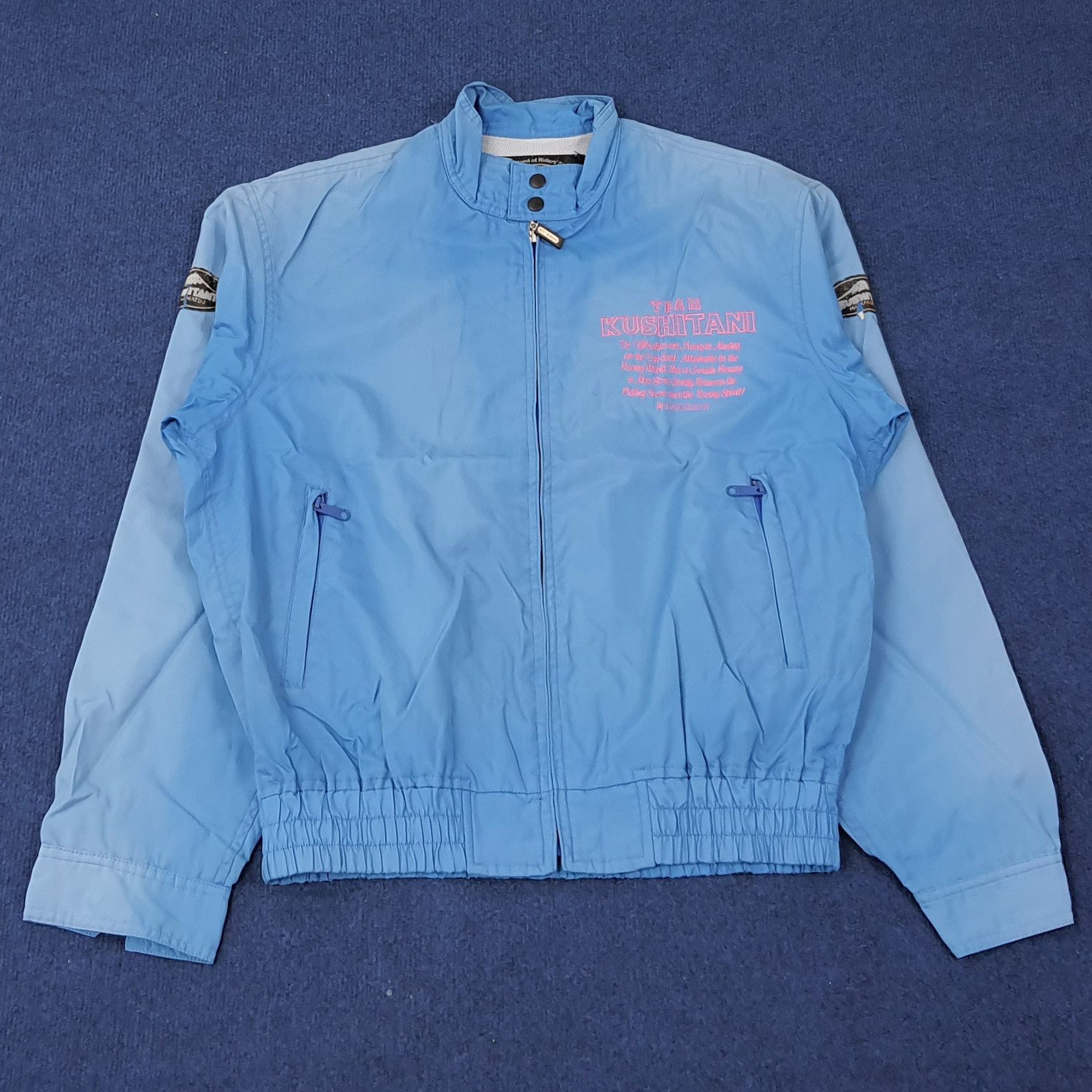 Japanese Brand × Vintage Vintage Kushitani KAWASAKI Team Biker Jacket C234N19 Size US L / EU 52-54 / 3 - 1 Thumbnail