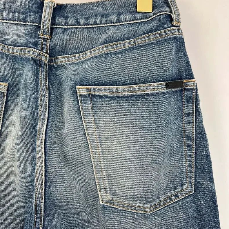 Saint Laurent Paris Saint Laurent Paris Wash Blue Fringe Denim Pants Size 28" / US 6 / IT 42 - 7 Thumbnail