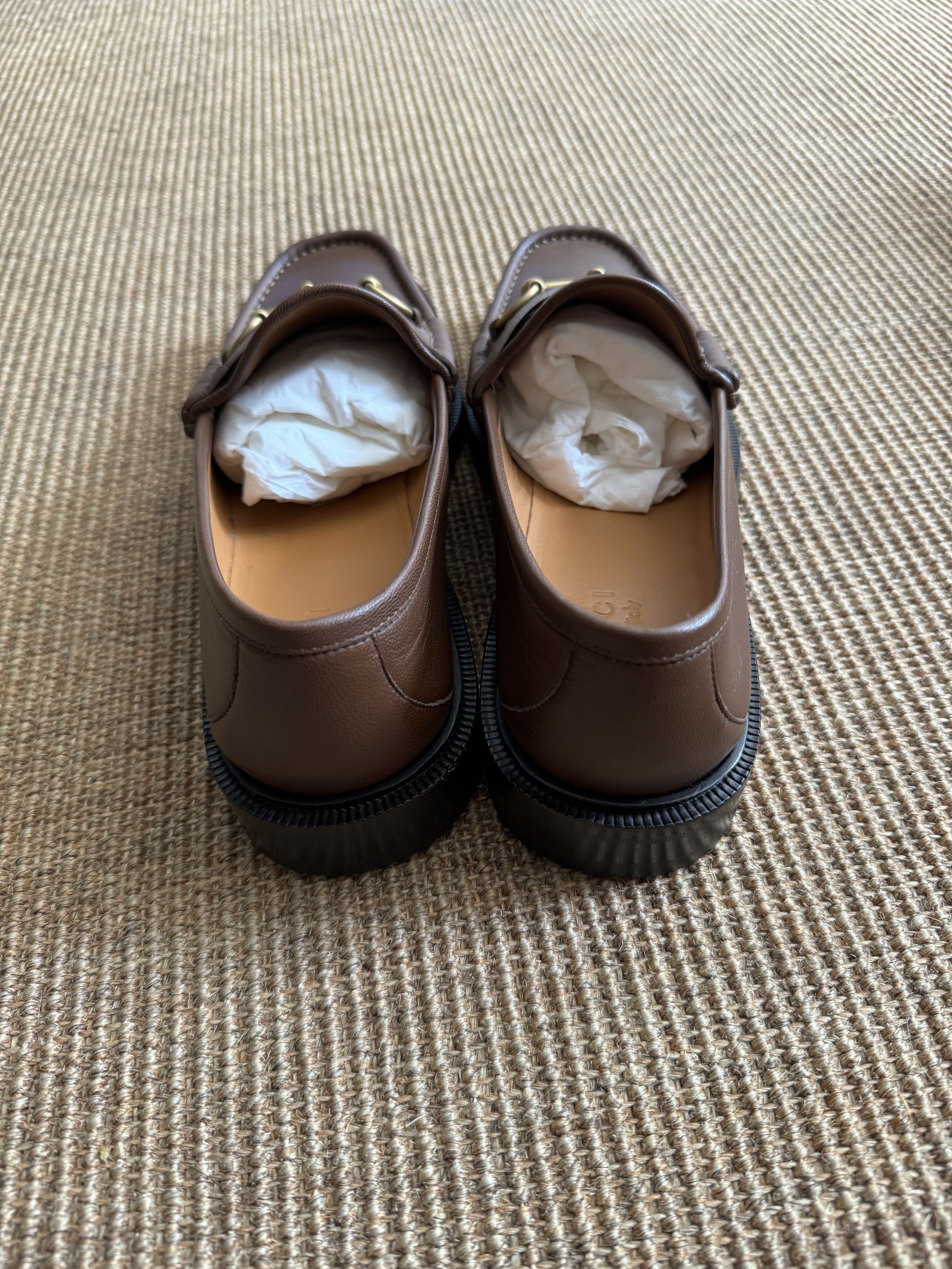 Gucci Gucci Mandala Goatskin Mens Horsebit Loafers 10 Brown Sugar Size US 10 / EU 43 - 5 Thumbnail