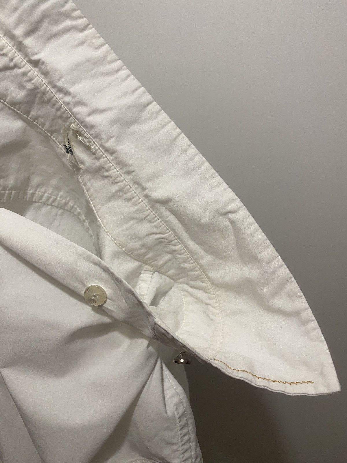 Hermes Luxury hermes long white dress with collar Size L / US 10 / IT 46 - 18 Thumbnail