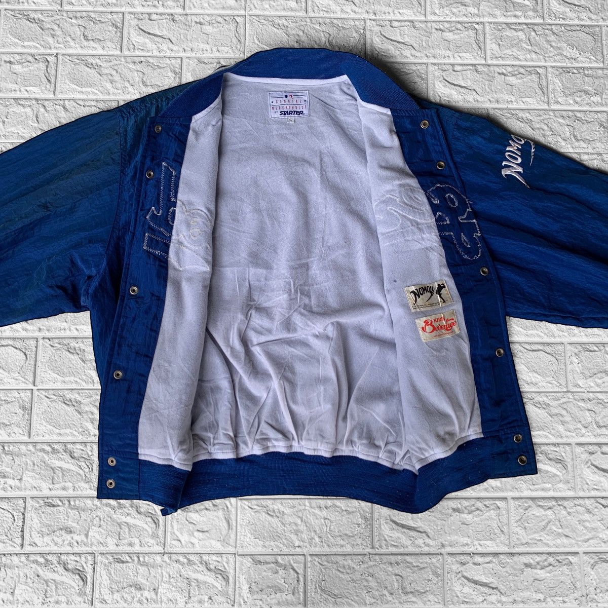 MLB Vintage 90s Starter MLB Dodgers Varsity Baseball Jacket Size US L / EU 52-54 / 3 - 4 Thumbnail