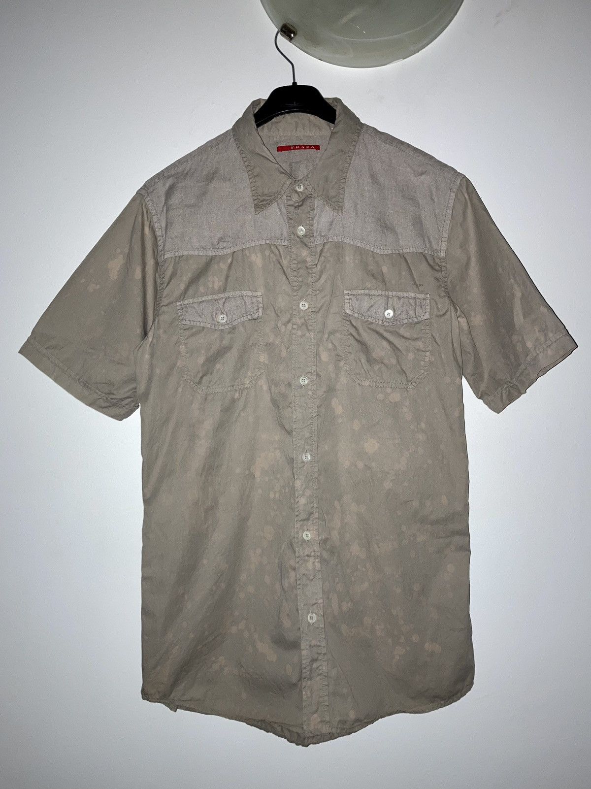Prada SPOT CAMO CARGO SHIRT Size US L / EU 52-54 / 3 - 1 Thumbnail