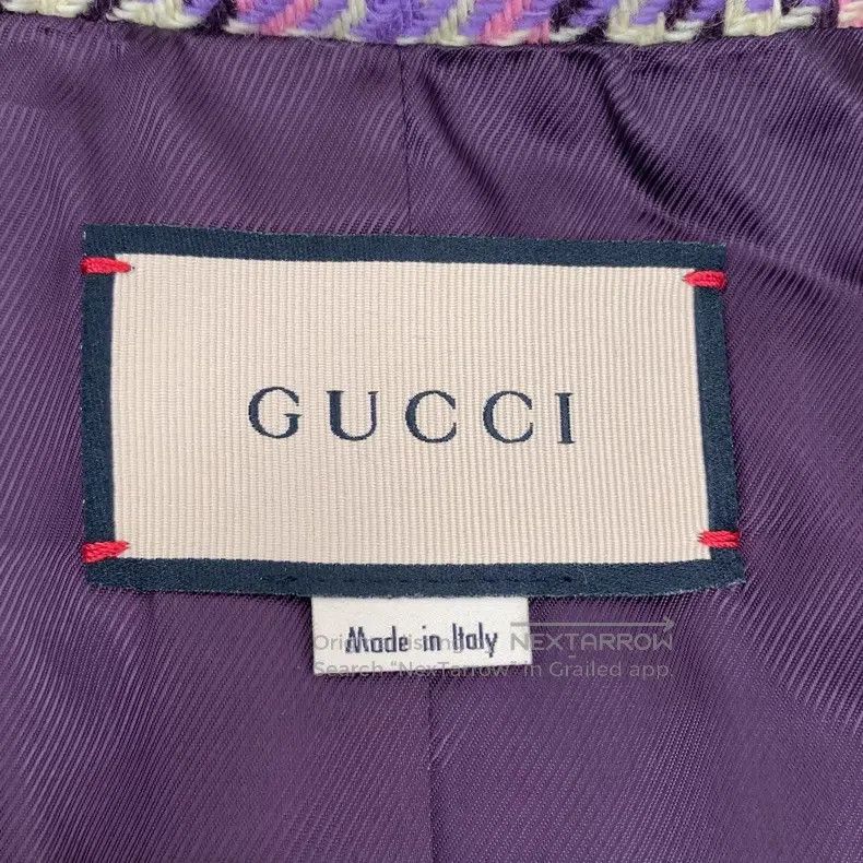 Gucci Gucci Colour-blocked thousand-bird gema sea wool lapel sin Size XS / US 0-2 / IT 36-38 - 5 Thumbnail