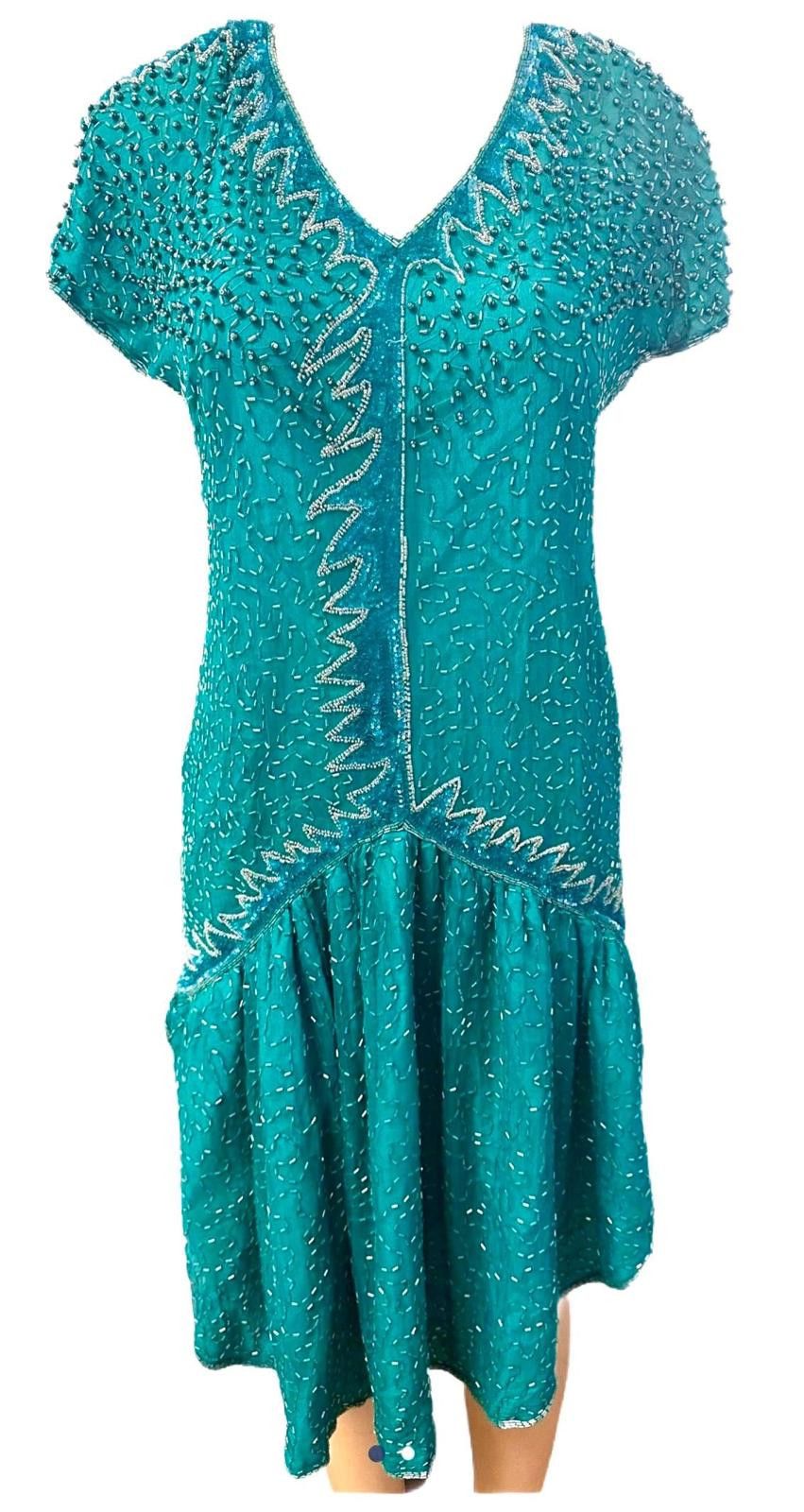Other Sequin Dress Teal Turquoise size 14 Size XL / US 12-14 / IT 48-50 - 1 Thumbnail