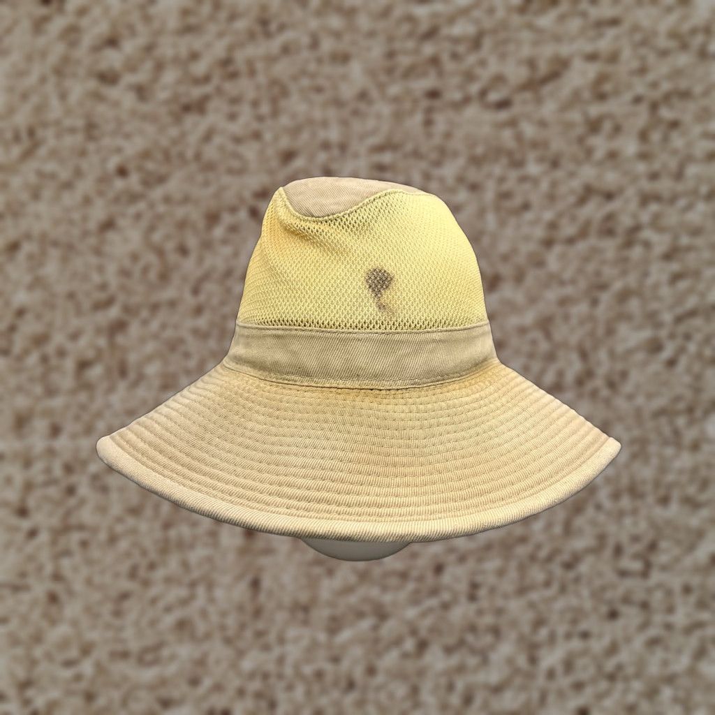 Vintage Dorfman Pacific Bucket Hat Adult Large Beige 100% Cotton Knit Breathable Fishing Hunting Camping Logo Men Hat Size ONE SIZE - 1 Thumbnail
