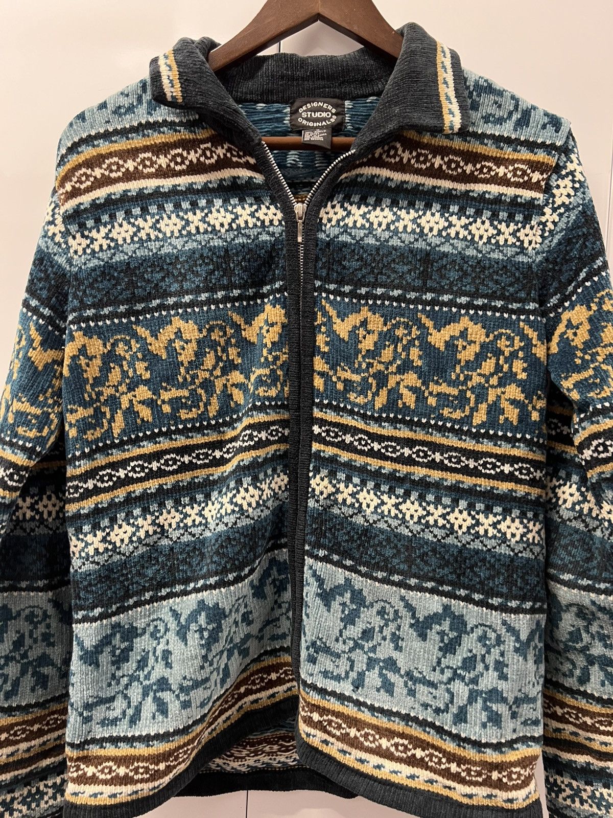 Vintage 90's 2000's Vintage Designer Studios Multi Pattern Sweater Size US M / EU 48-50 / 2 - 4 Thumbnail