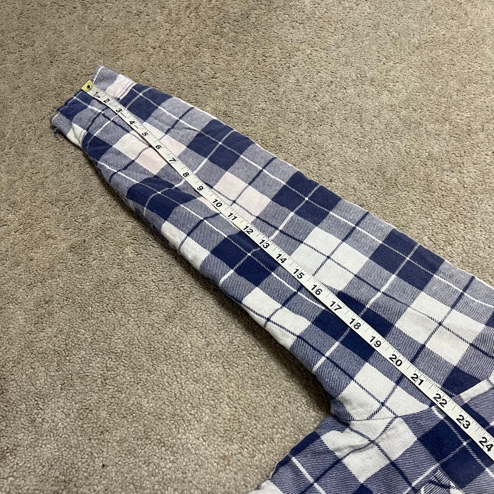 Lee Vintage 80s 90s Lee Lined Purple/Blue/White Plaid Button Up Size US M / EU 48-50 / 2 - 7 Thumbnail