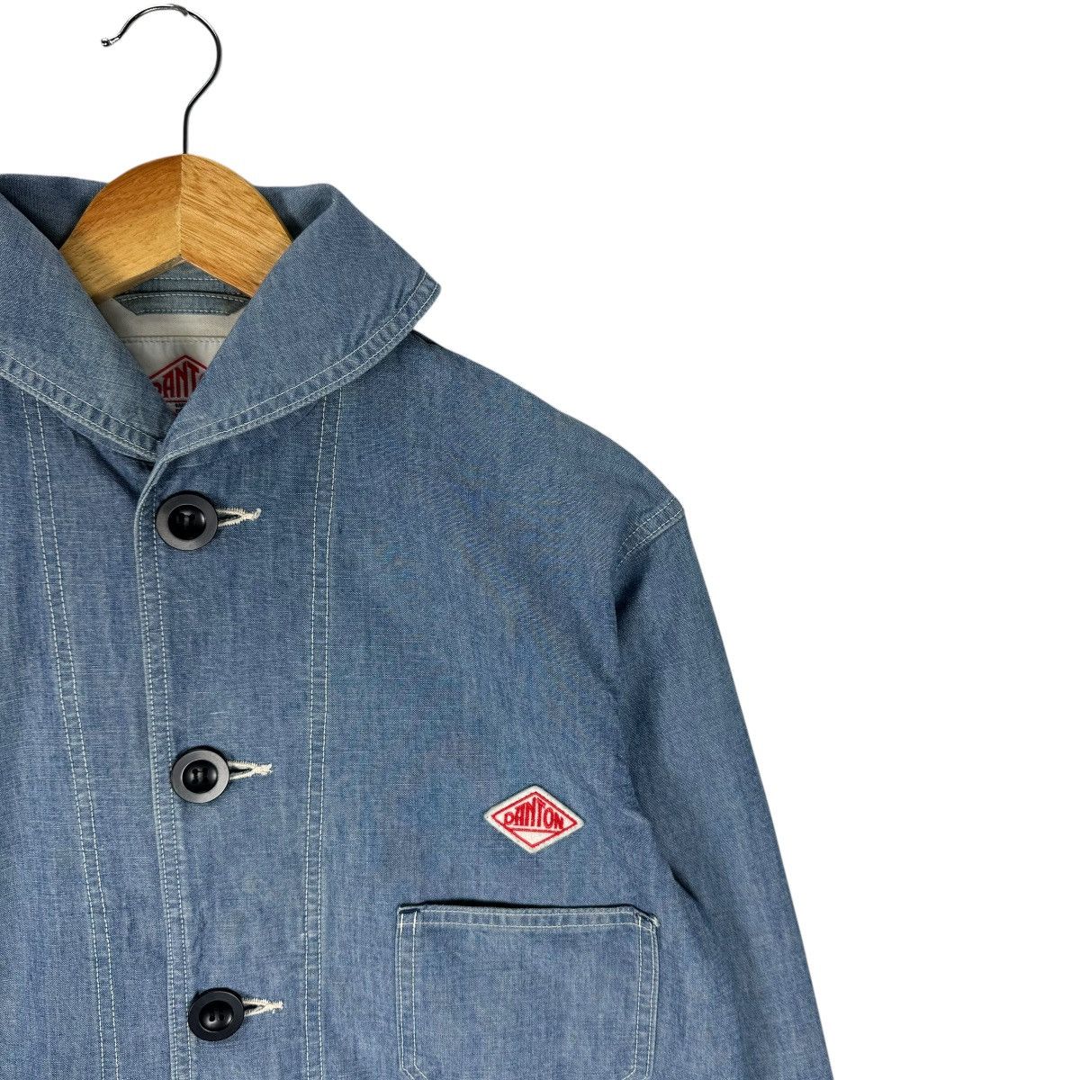 Danton × Japanese Brand ⚡️DANTON SHAWL COLLAR FRENCH CHORE JACKET Size US M / EU 48-50 / 2 - 3 Thumbnail