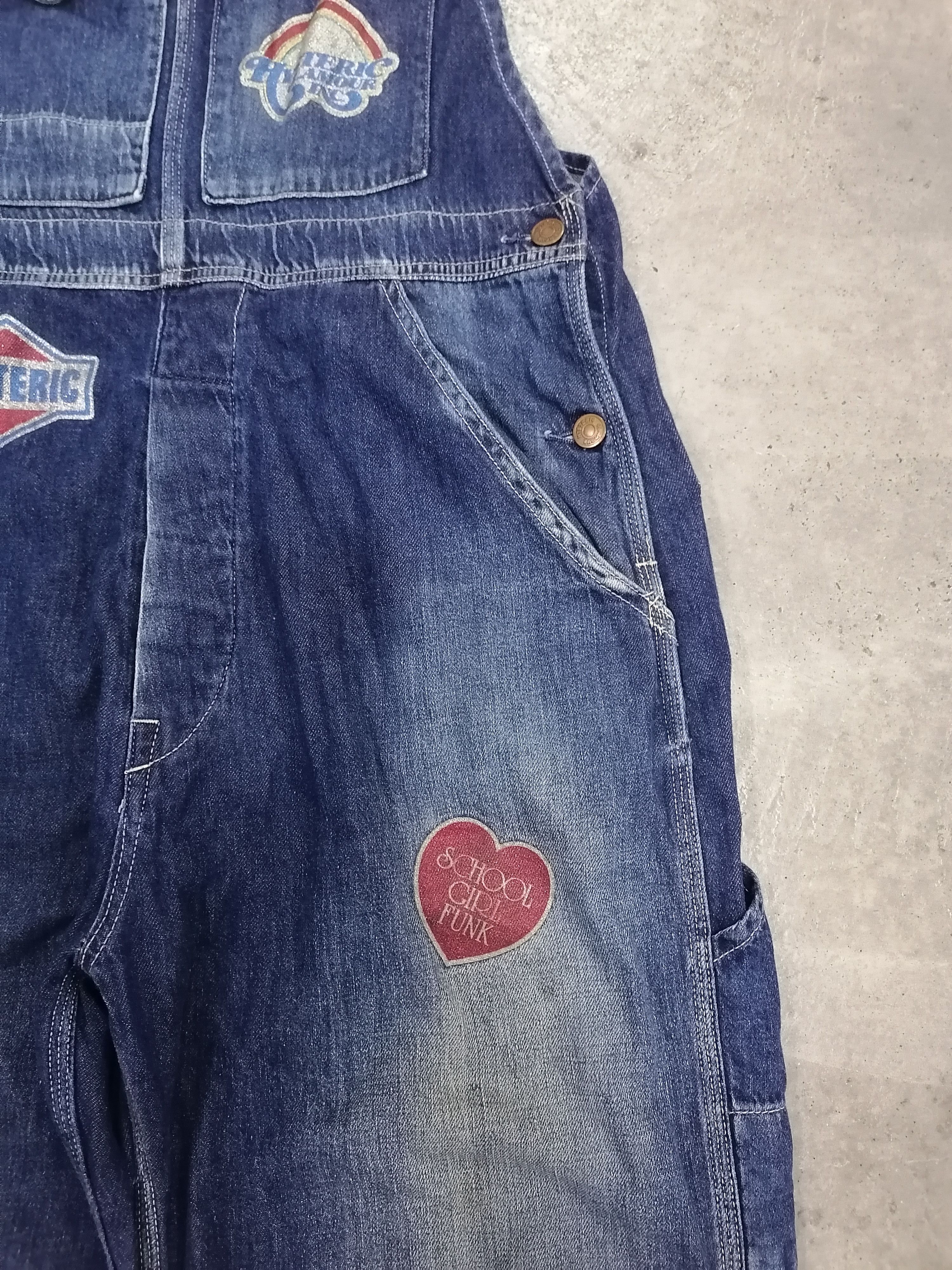 Hysteric Glamour × Japanese Brand Hysteric Glamour Distressed Denim Overall Size 33" - 3 Thumbnail