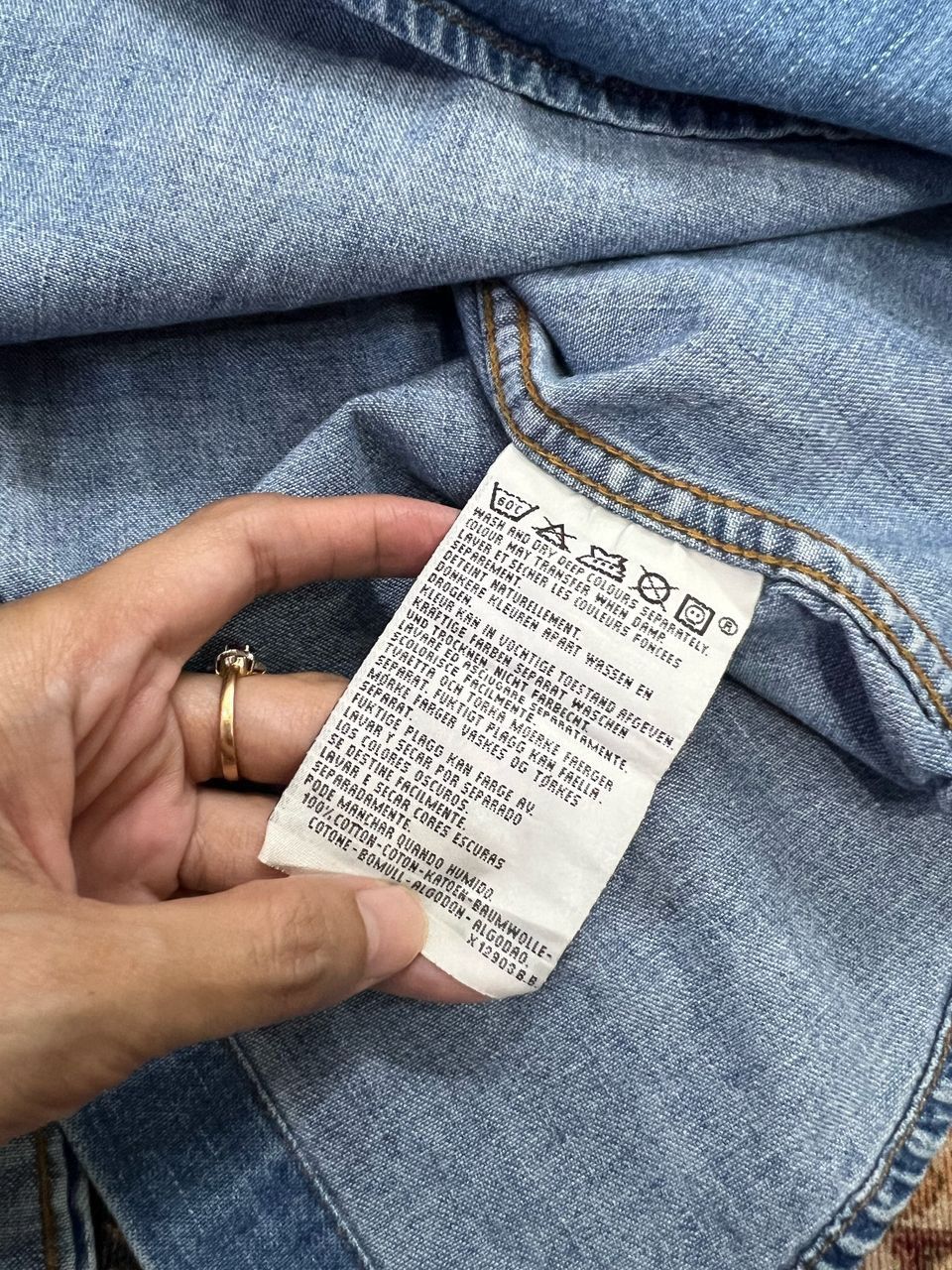 Levi's × Vintage Vintage Levis Denim Shirt Size US L / EU 52-54 / 3 - 10 Thumbnail